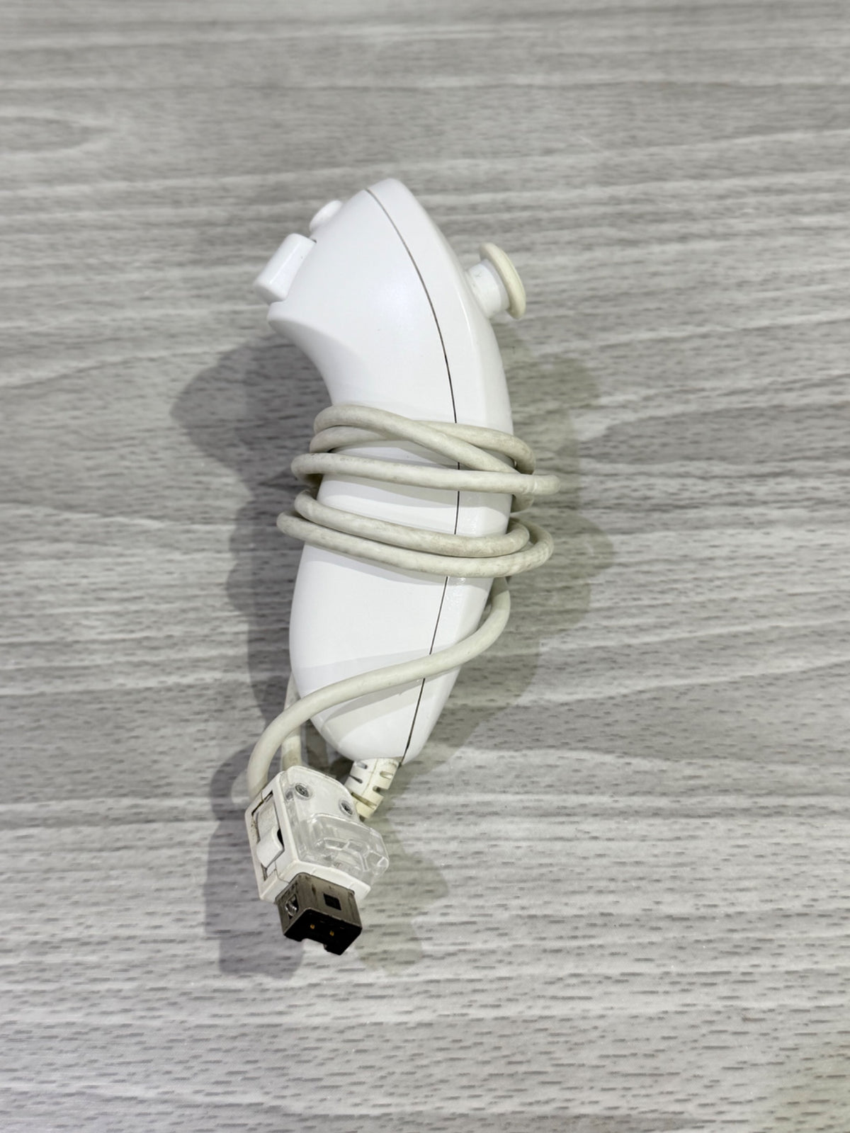 Nintendo Wii/Wii U Official Nunchuck White White Controller Original Tested