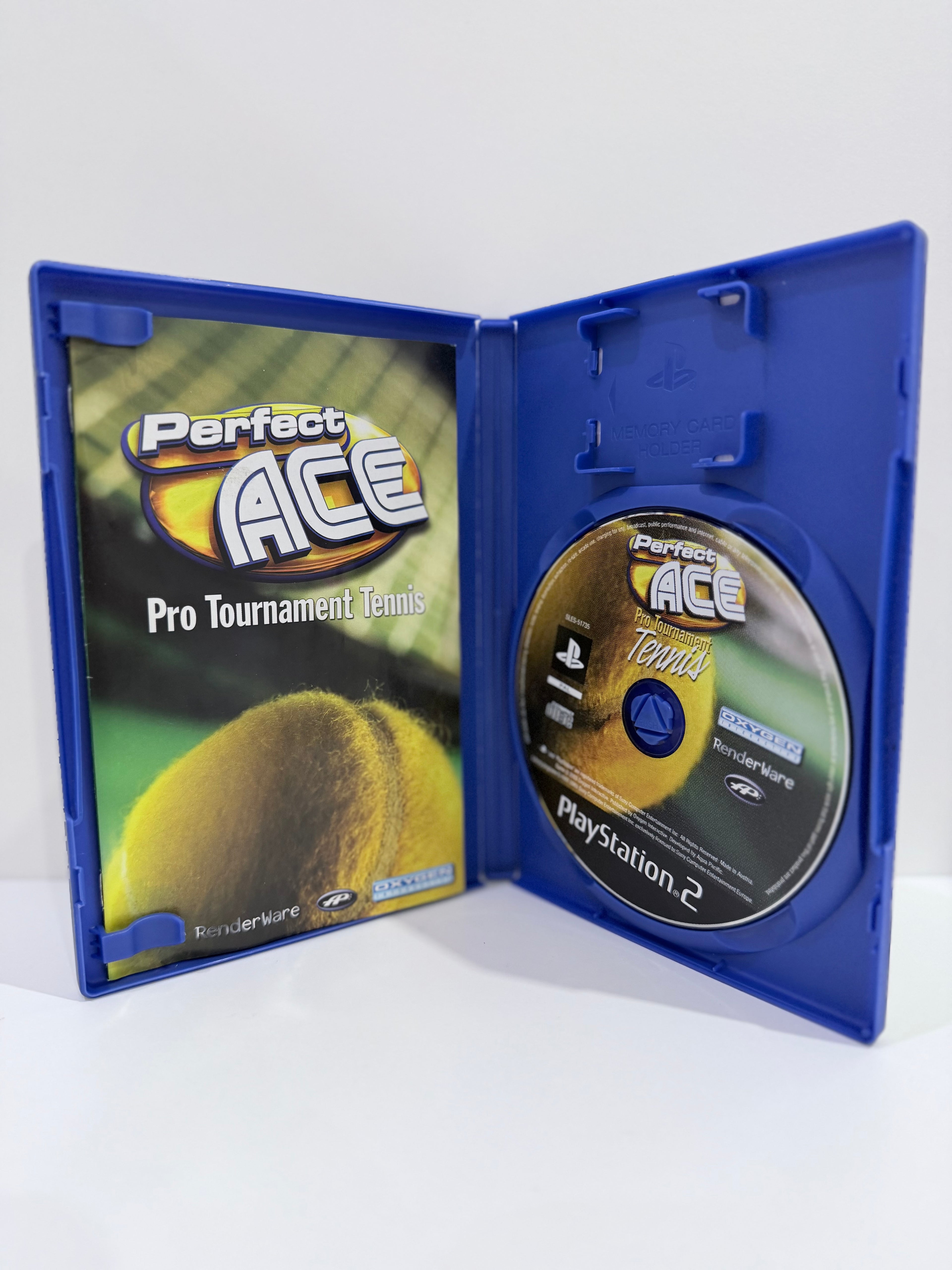 Perfect Ace Pro Tennis Sony PlayStation 2 Complete With Manual PAL UK Tested