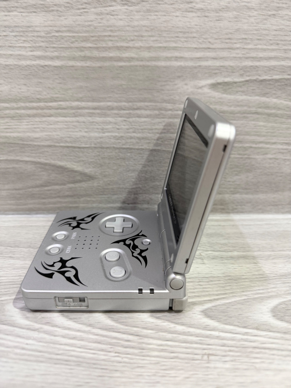 Nintendo Game Boy Advance SP Tribal Silver Handheld Console Unboxed Tested