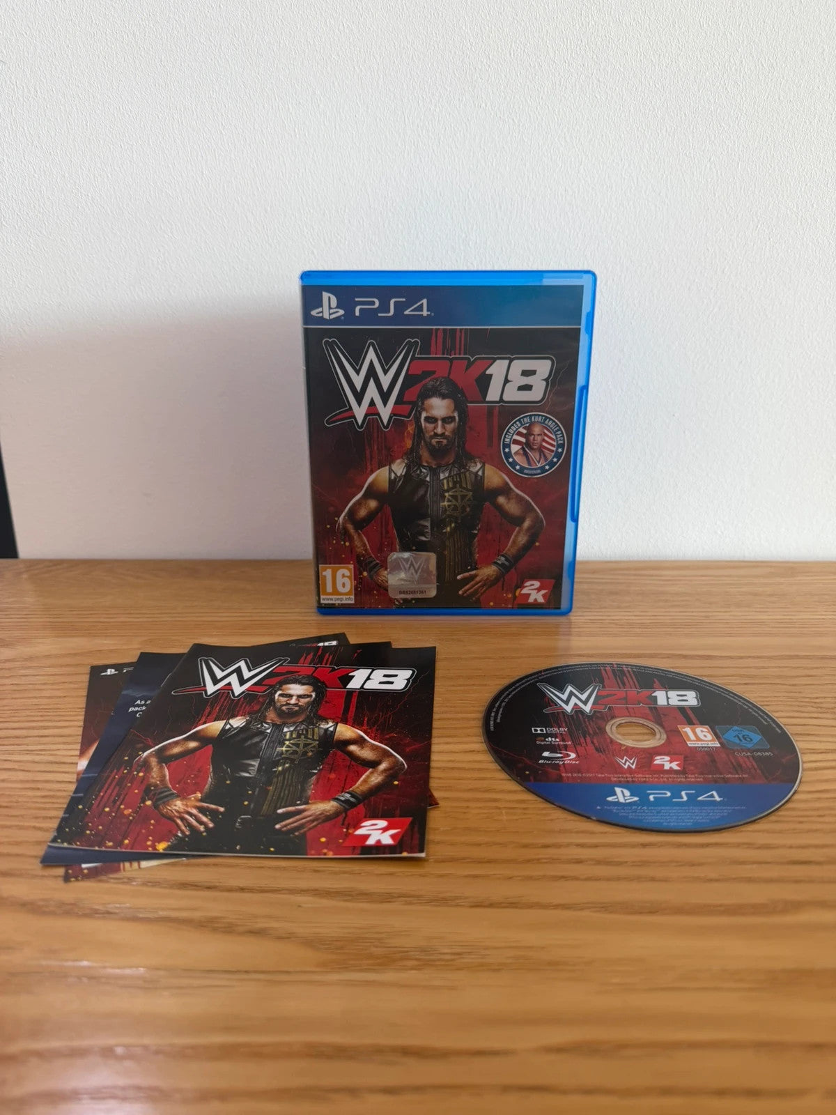 originals WWE 2K18 PlayStation 4 game disc with original case and manual