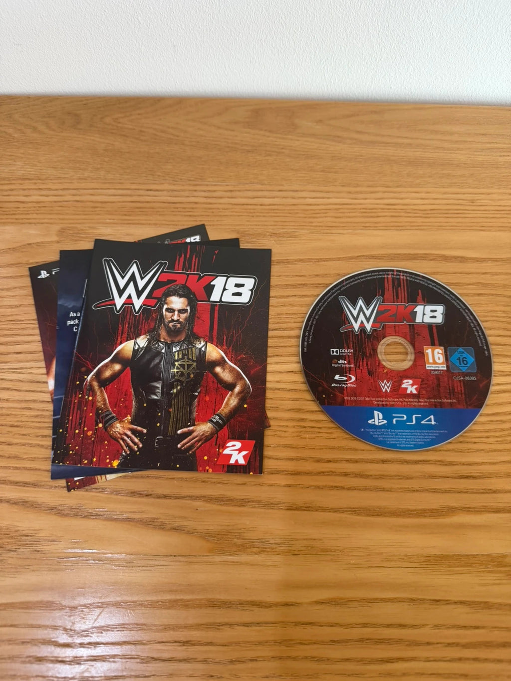 originals WWE 2K18 PlayStation 4 game disc with original case and manual