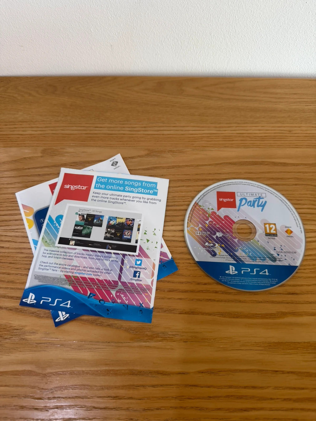 originals SingStar Ultimate Party PS4 game case with vibrant cover art and disc.