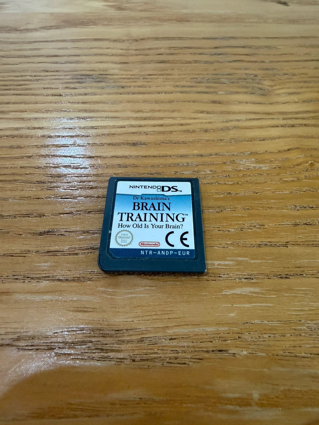 Wills video game cartridge for Nintendo DS, featuring Dr Kawashima’s Brain Training.