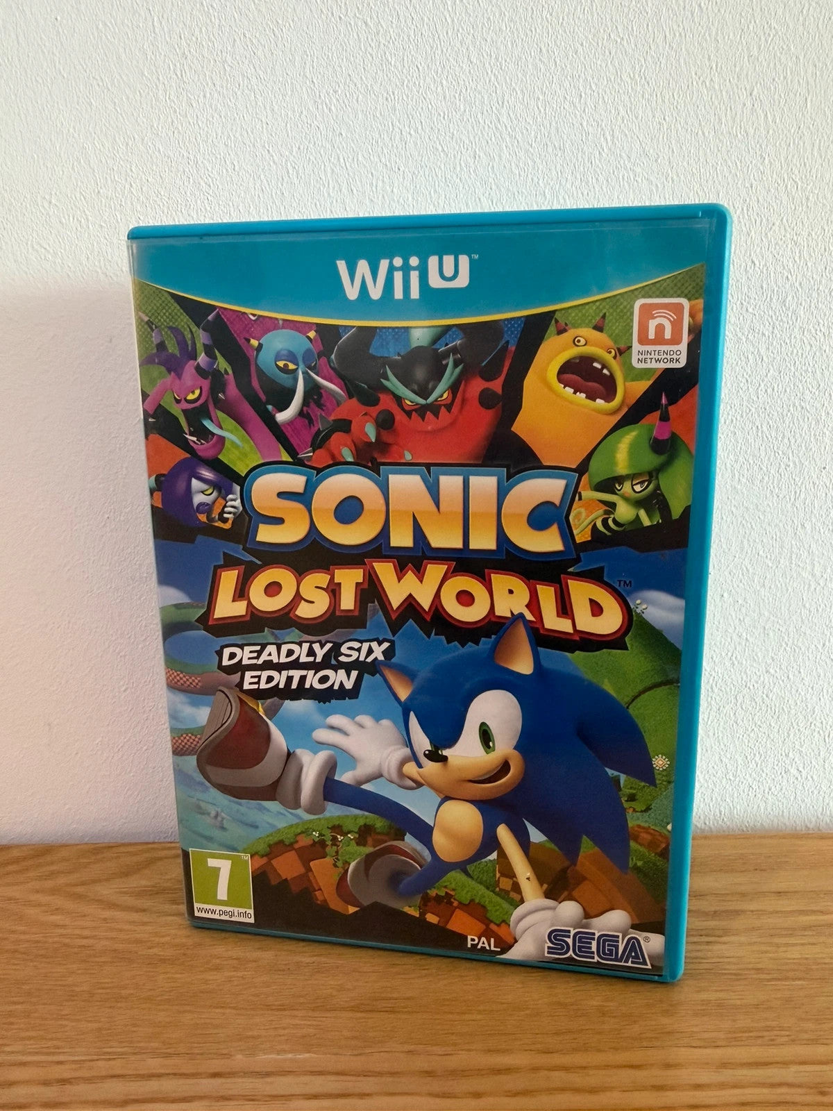 originals Sonic Lost World Deadly Six Edition Nintendo Wii U game with original case and manual.