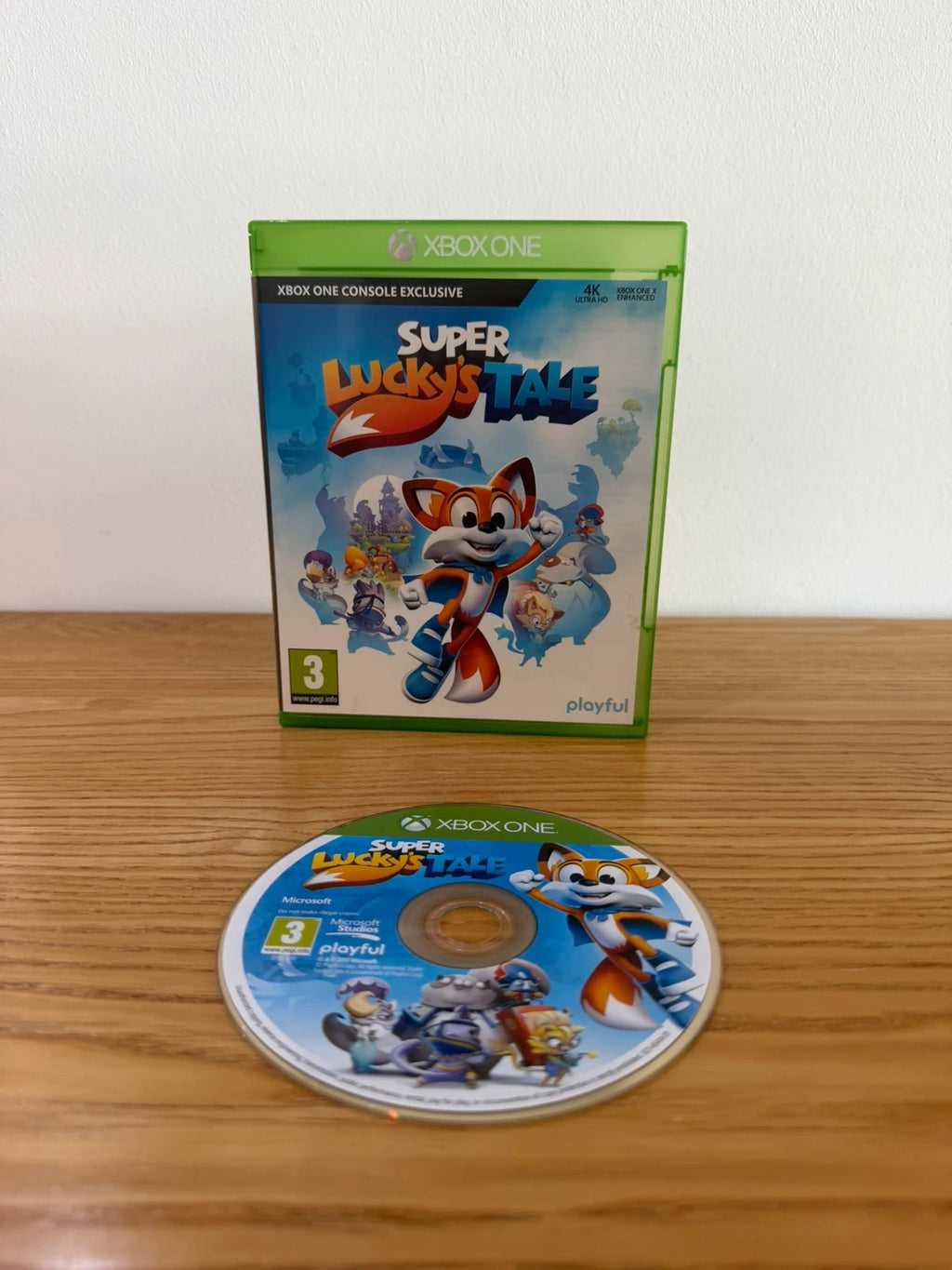 originals Super Lucky's Tale Xbox One game disc with original case and cover art