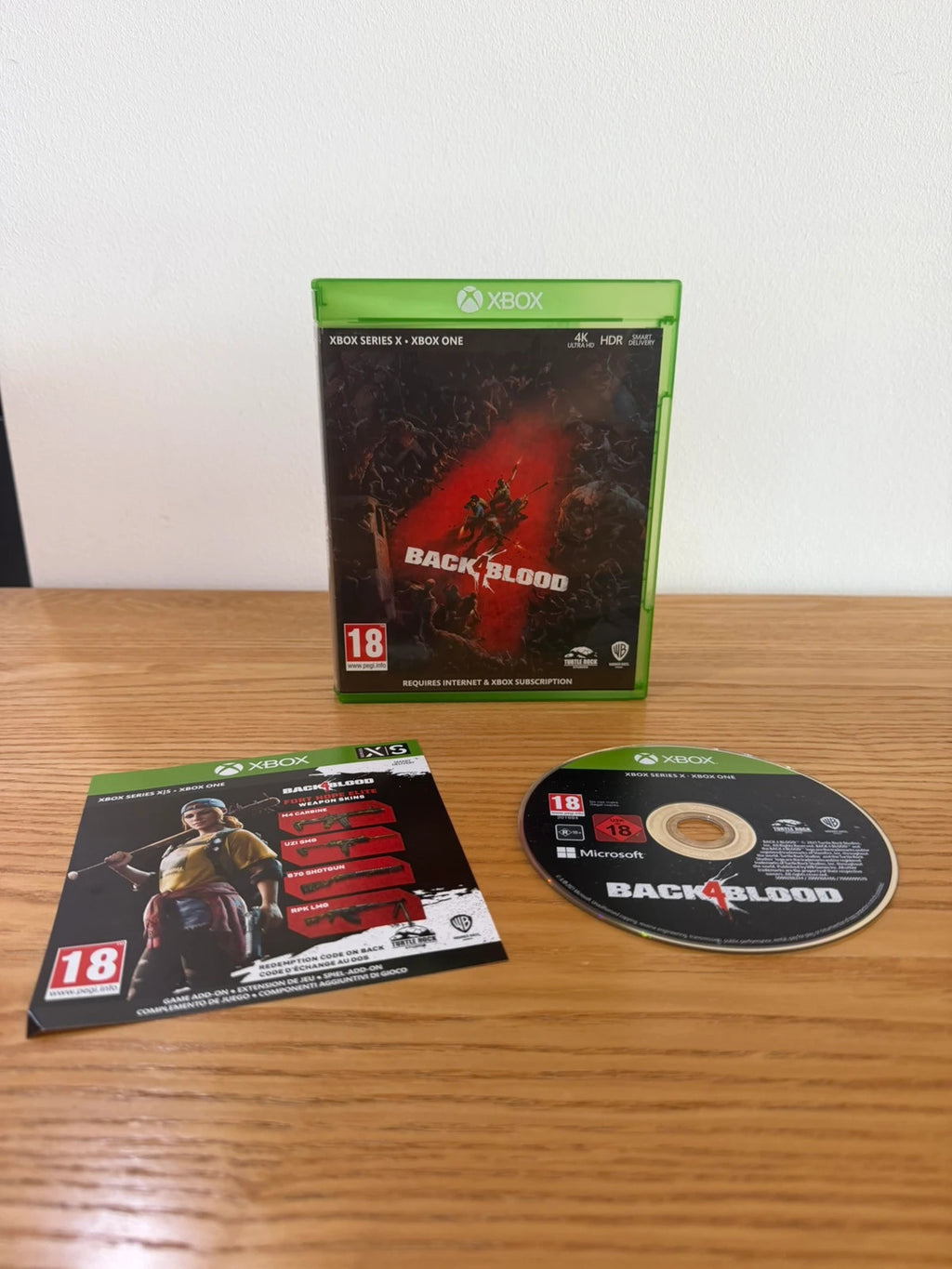 originals Back 4 Blood Xbox One game case with cover art and disc in very good condition