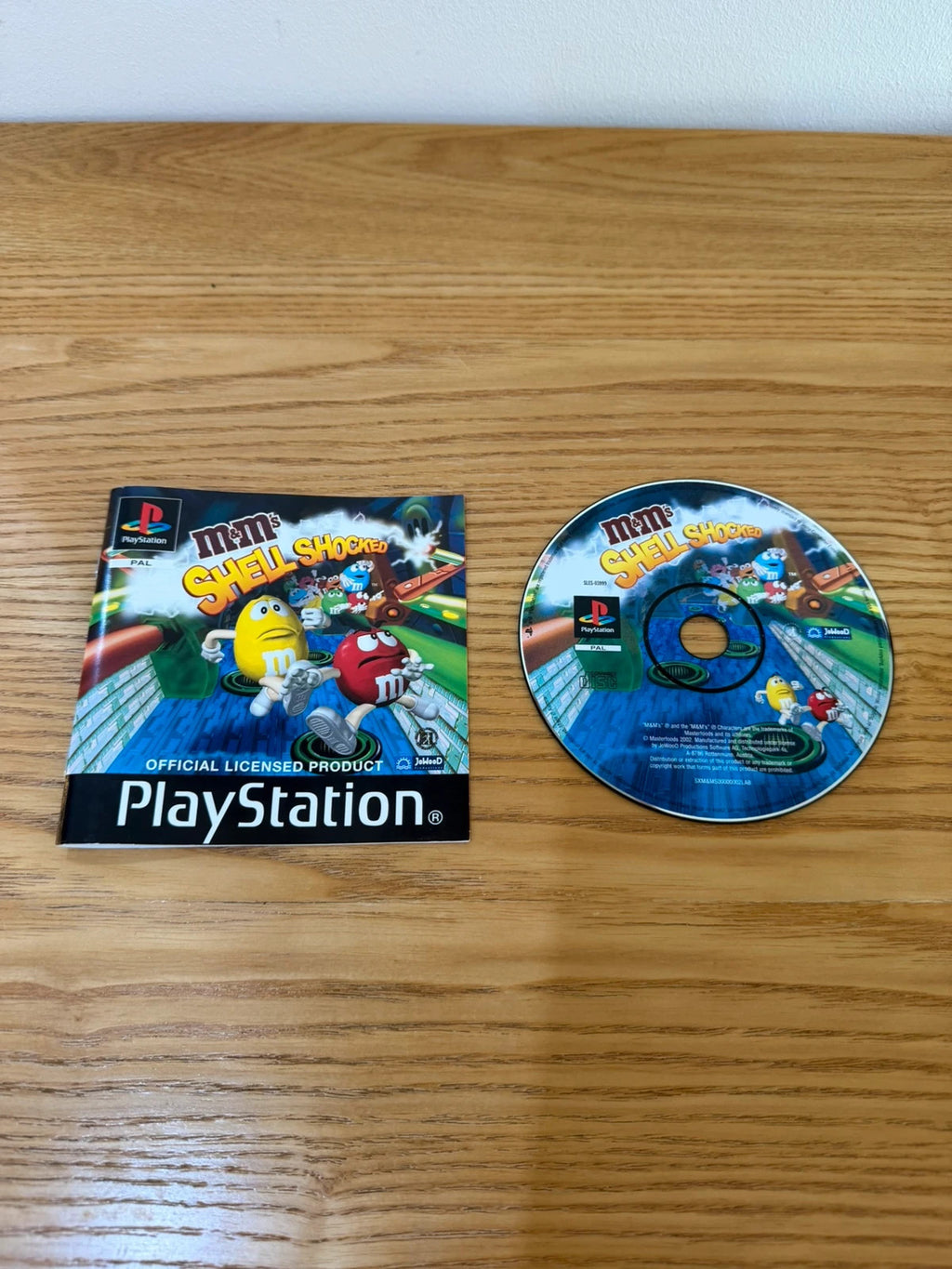 originals M&M's Shell Shocked PS1 game complete with manual and original case