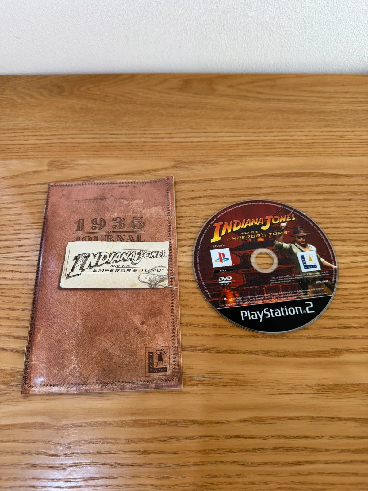 originals Indiana Jones and the Emperor’s Tomb PS2 game complete with manual and case