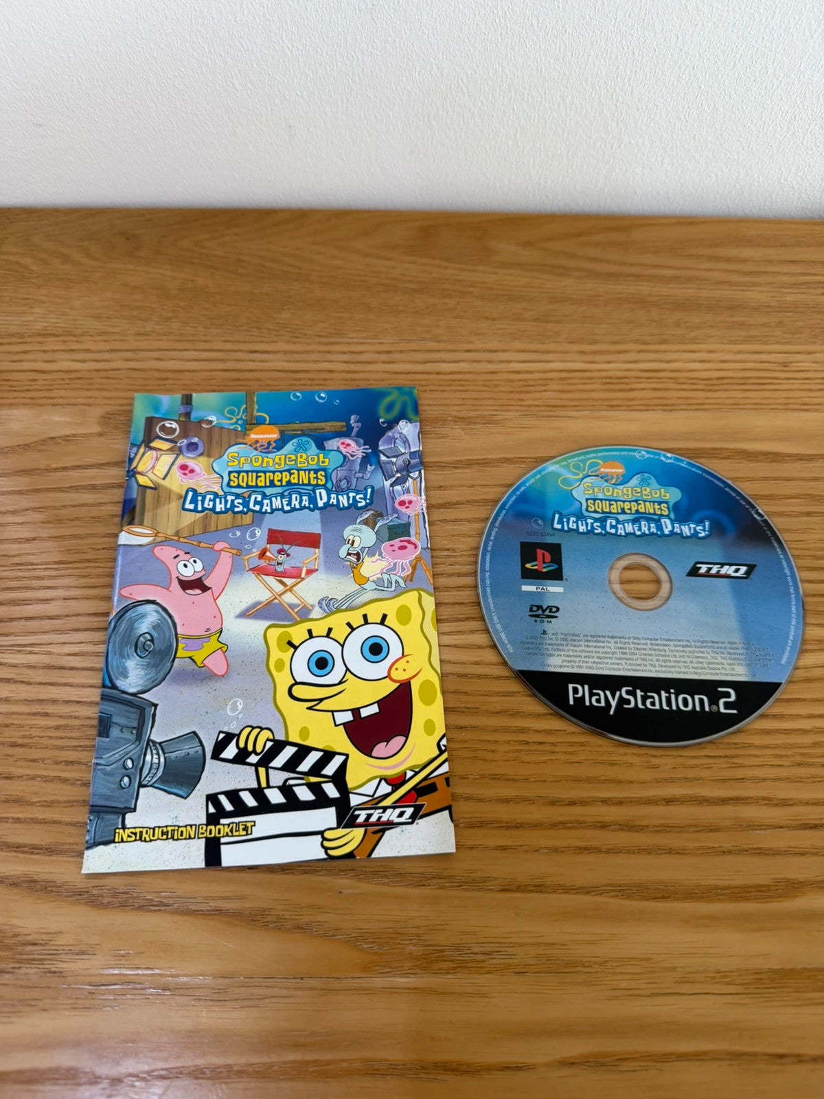 originals video game accessory SpongeBob SquarePants cover art with vibrant colors and manual included