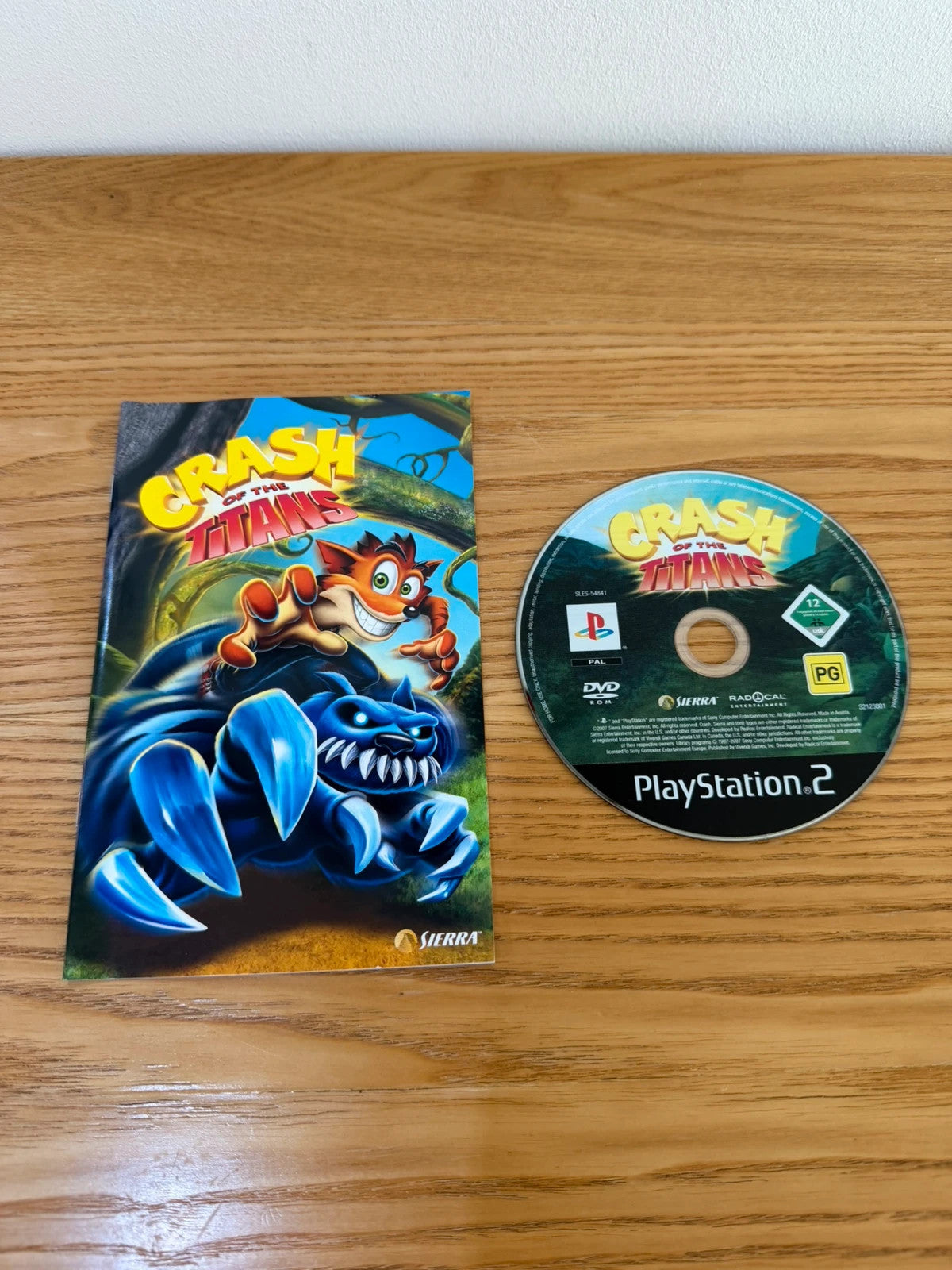 originals video game accessory Crash of the Titans PlayStation 2 complete with manual