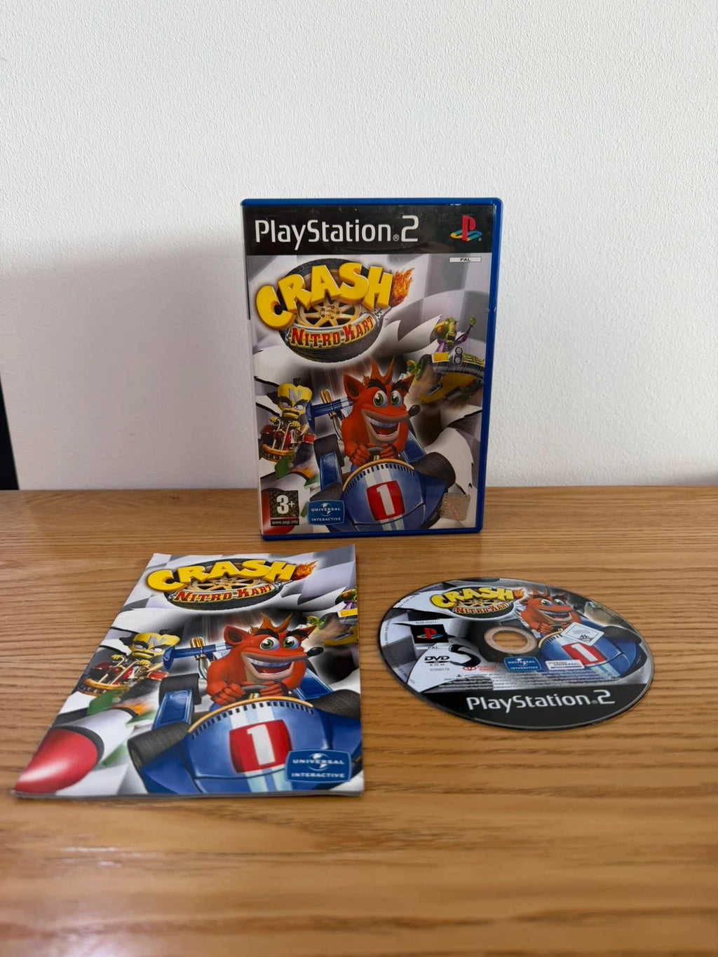 originals Crash Nitro Kart PS2 game complete with manual and original case