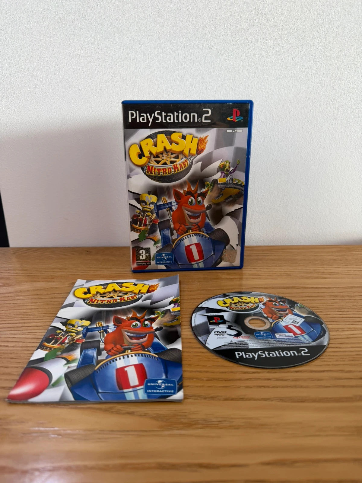 originals Crash Nitro Kart PS2 game complete with manual and original case