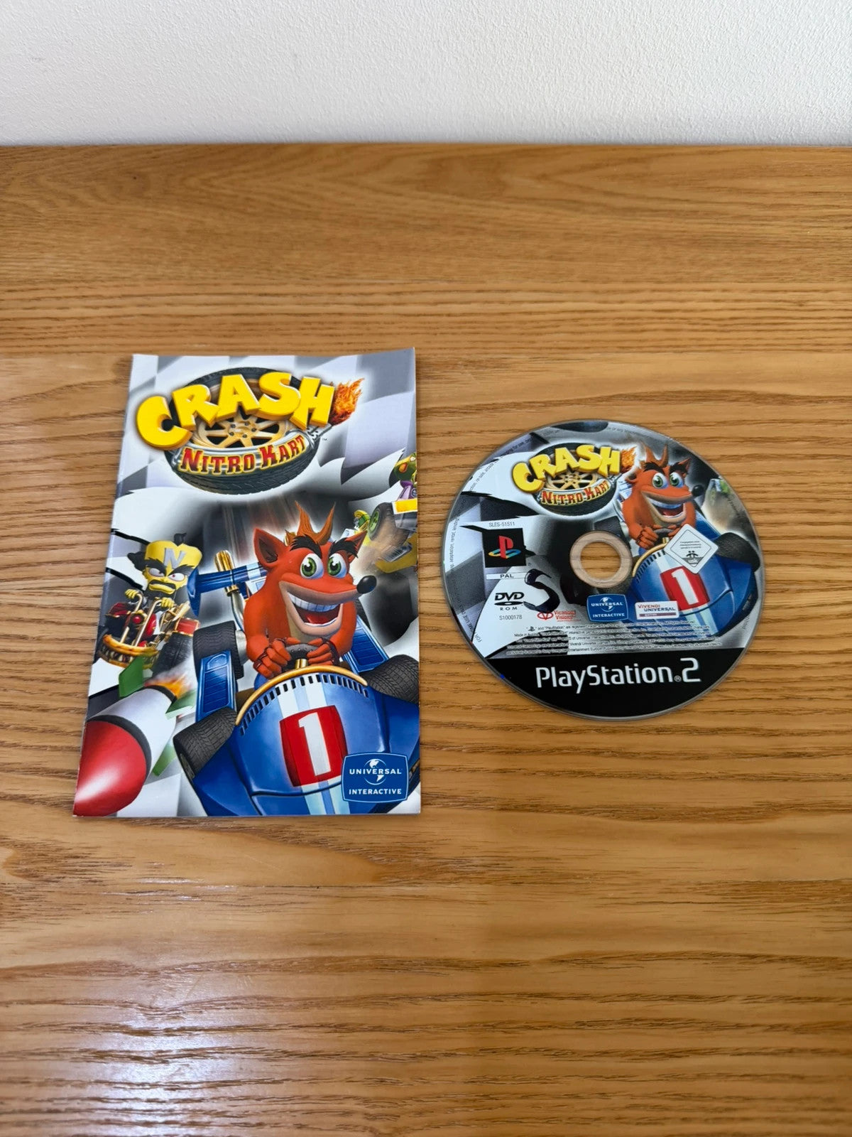 originals Crash Nitro Kart PS2 game complete with manual and original case