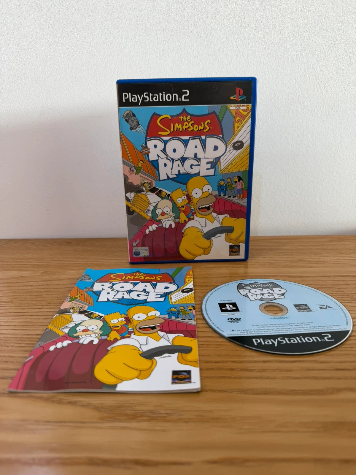 originals video game accessories The Simpsons Road Rage PS2 complete with manual and case