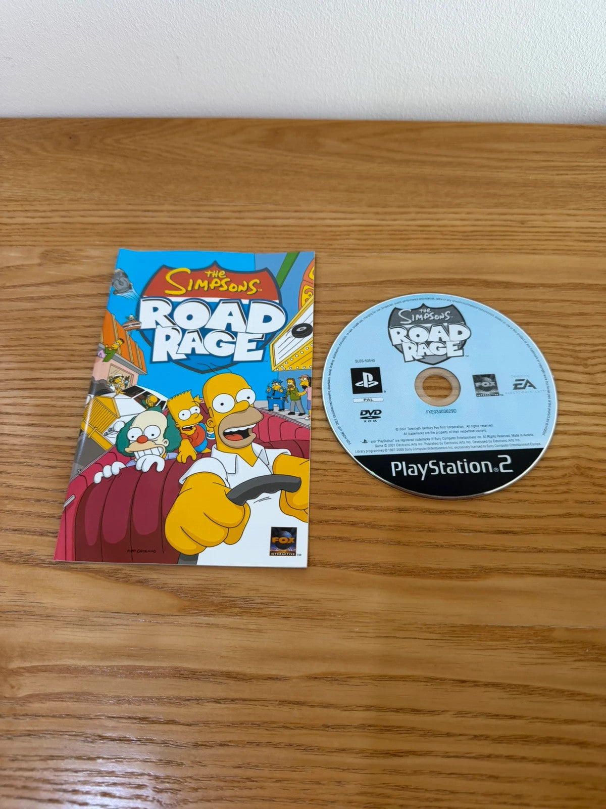 originals video game accessories The Simpsons Road Rage PS2 complete with manual and case