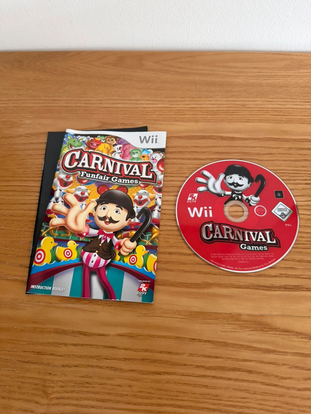 originals video game accessories Carnival: Funfair Games Nintendo Wii complete with manual and case