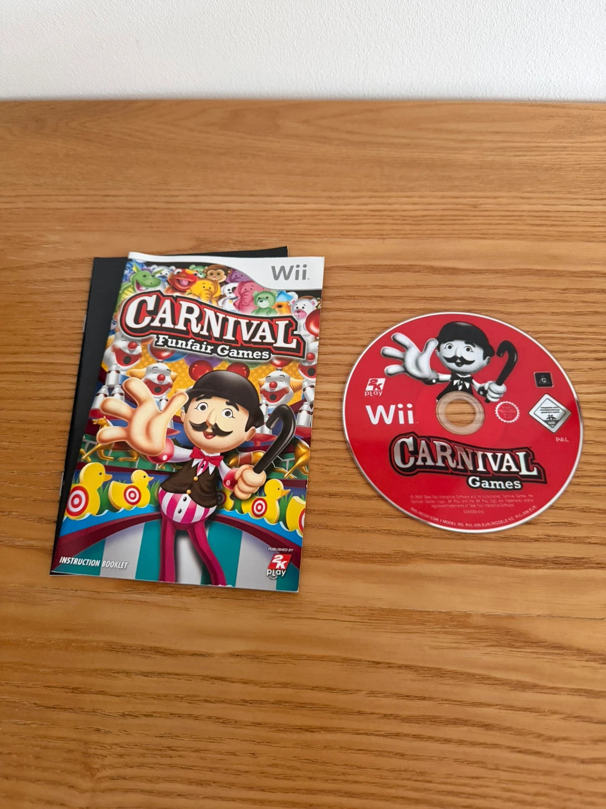 originals video game accessories Carnival: Funfair Games Nintendo Wii complete with manual and case