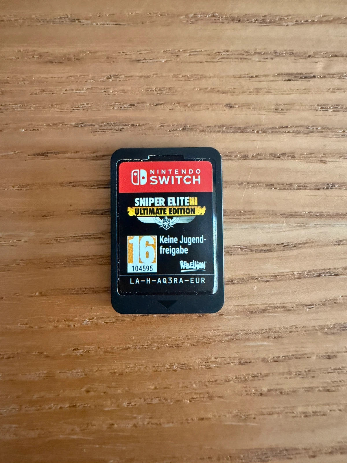 Wills video game cartridge Sniper Elite III for Nintendo Switch, very good condition.