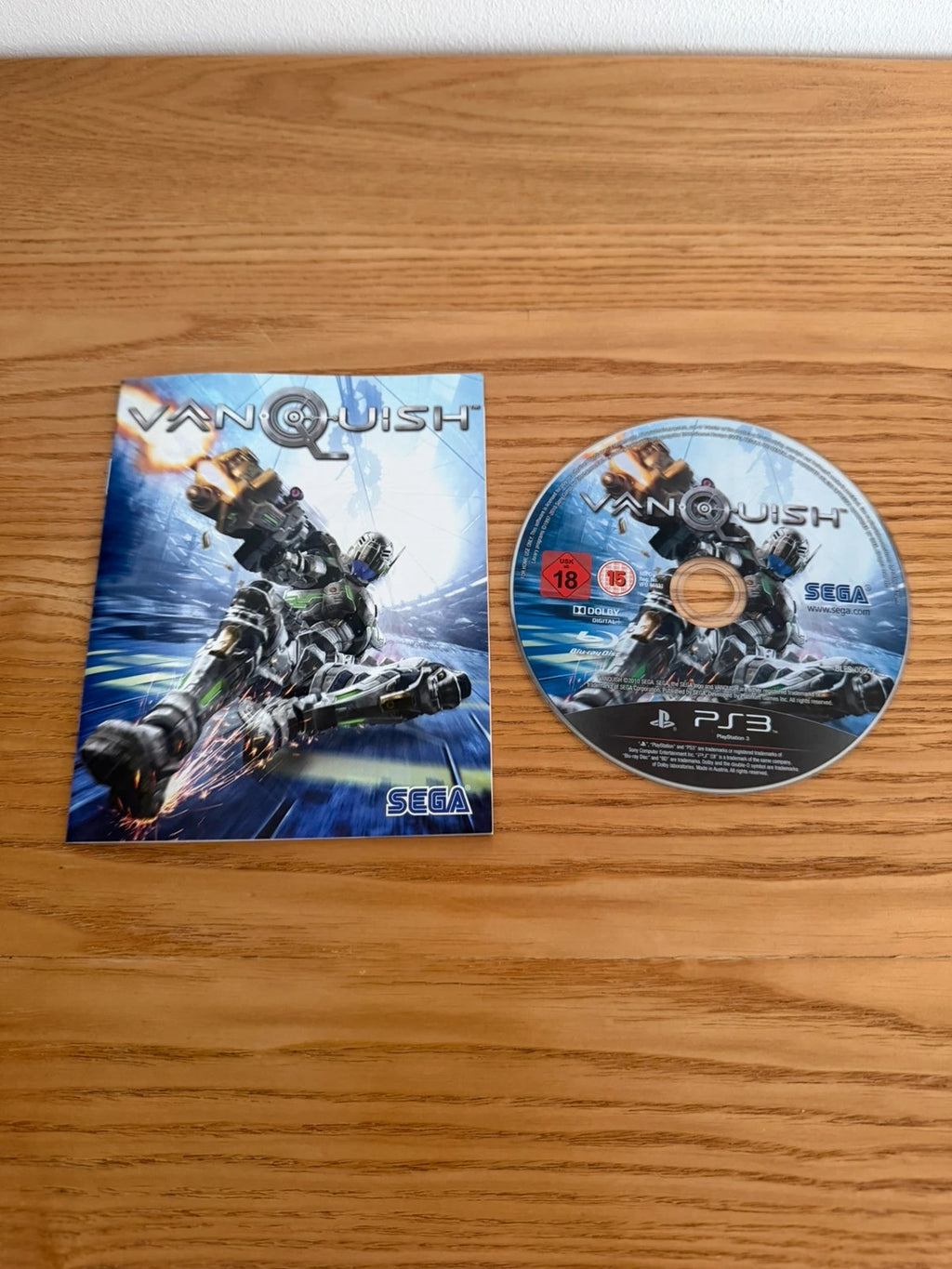 originals Vanquish PS3 game complete with manual and slipcover, very good condition.