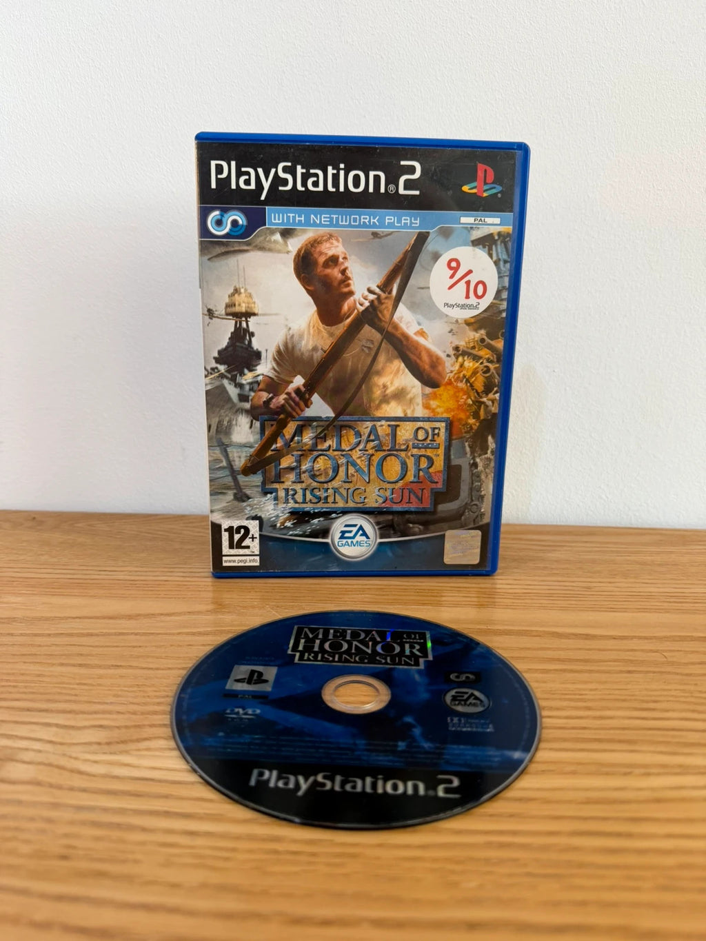 originals Medal of Honor Rising Sun PS2 game disc with original case and cover art