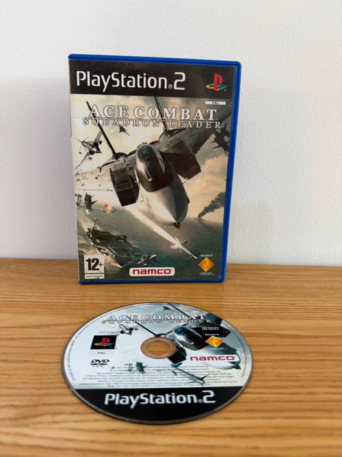 originals Ace Combat Squadron Leader PS2 game disc with original case and cover art