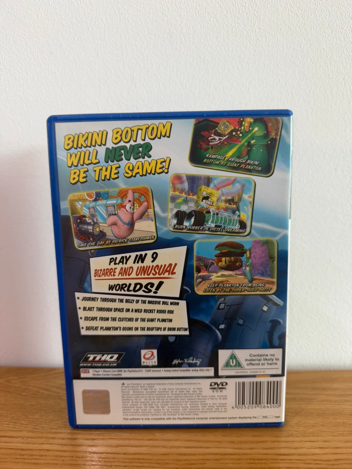 Multiples SpongeBob SquarePants PS2 game with colorful cover art and manual included.