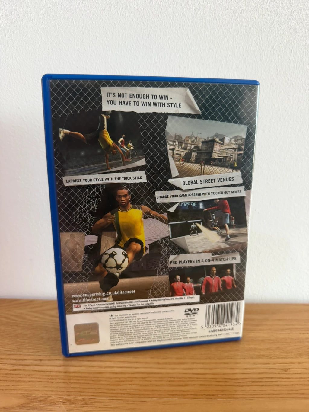Multiples FIFA Street PS2 game complete with manual, very good condition, slight surface marks.