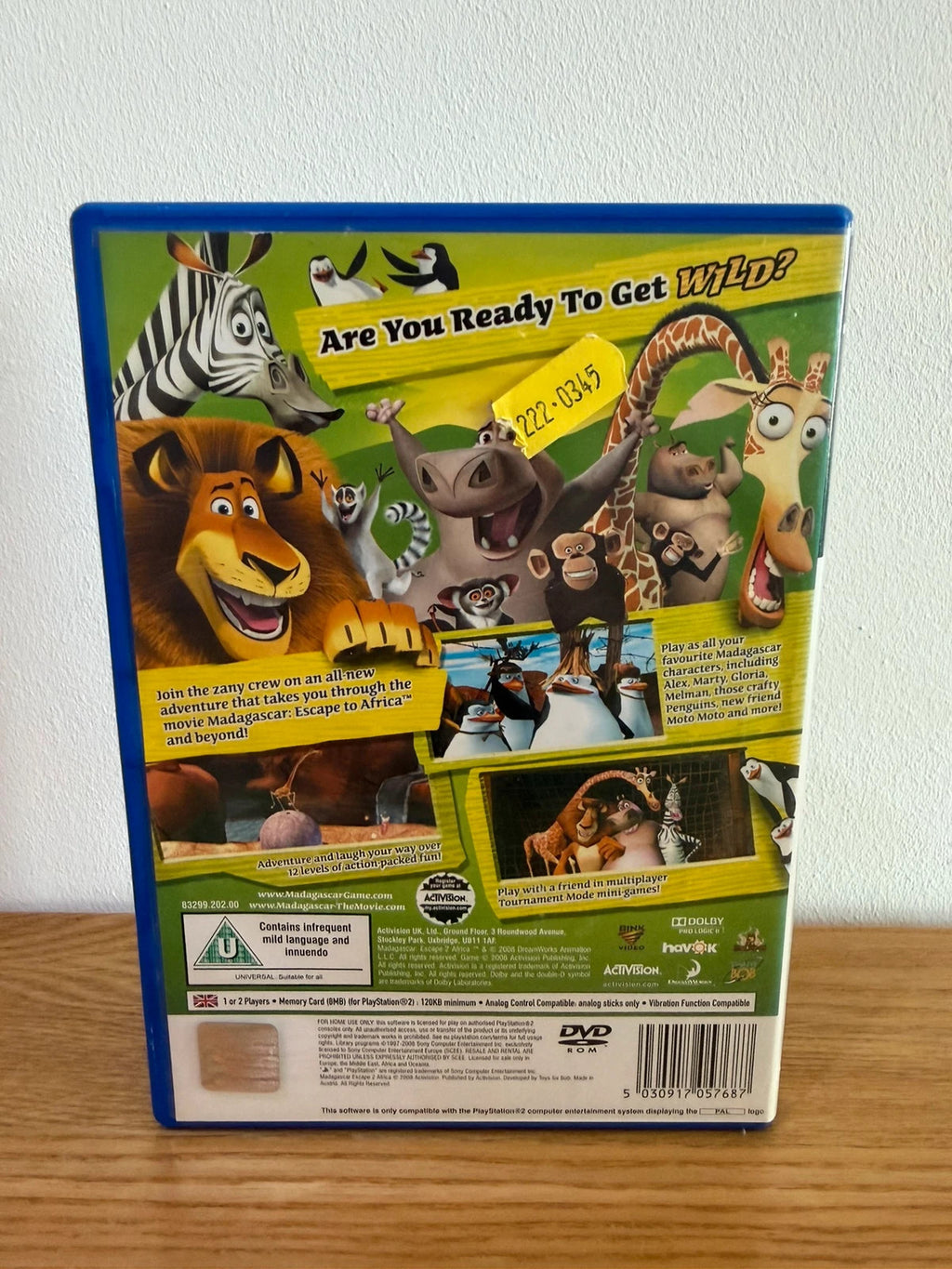 Multiples video game accessory Madagascar: Escape 2 Africa PS2 complete with manual and case.