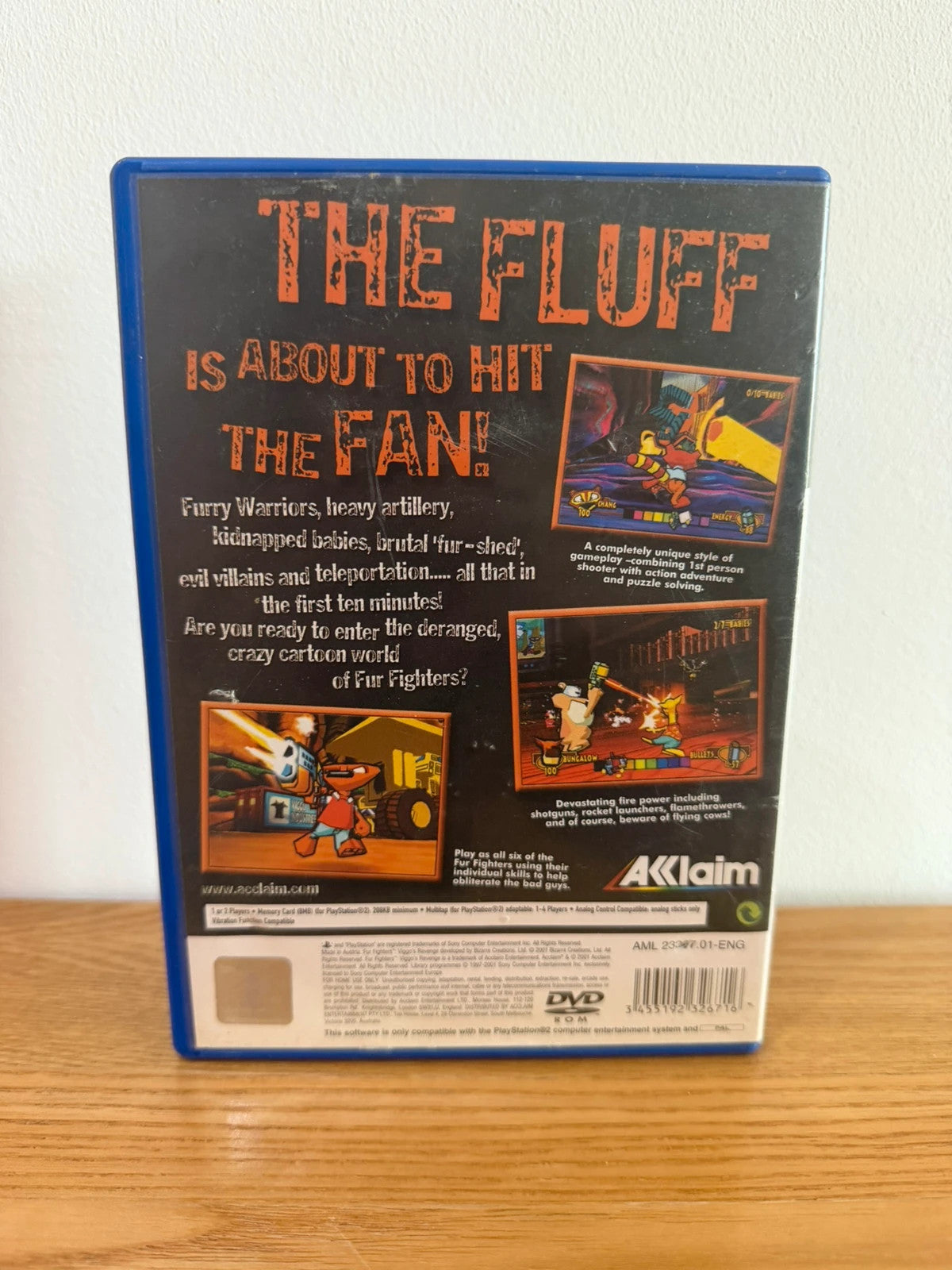 Multiples Fur Fighters Viggo's Revenge PS2 game complete with manual and case.