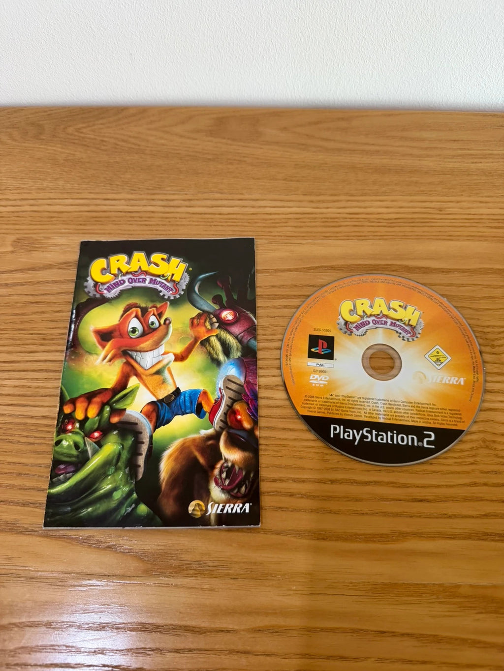 Multiples Crash Bandicoot Mind Over Mutant PS2 game complete with manual and case.