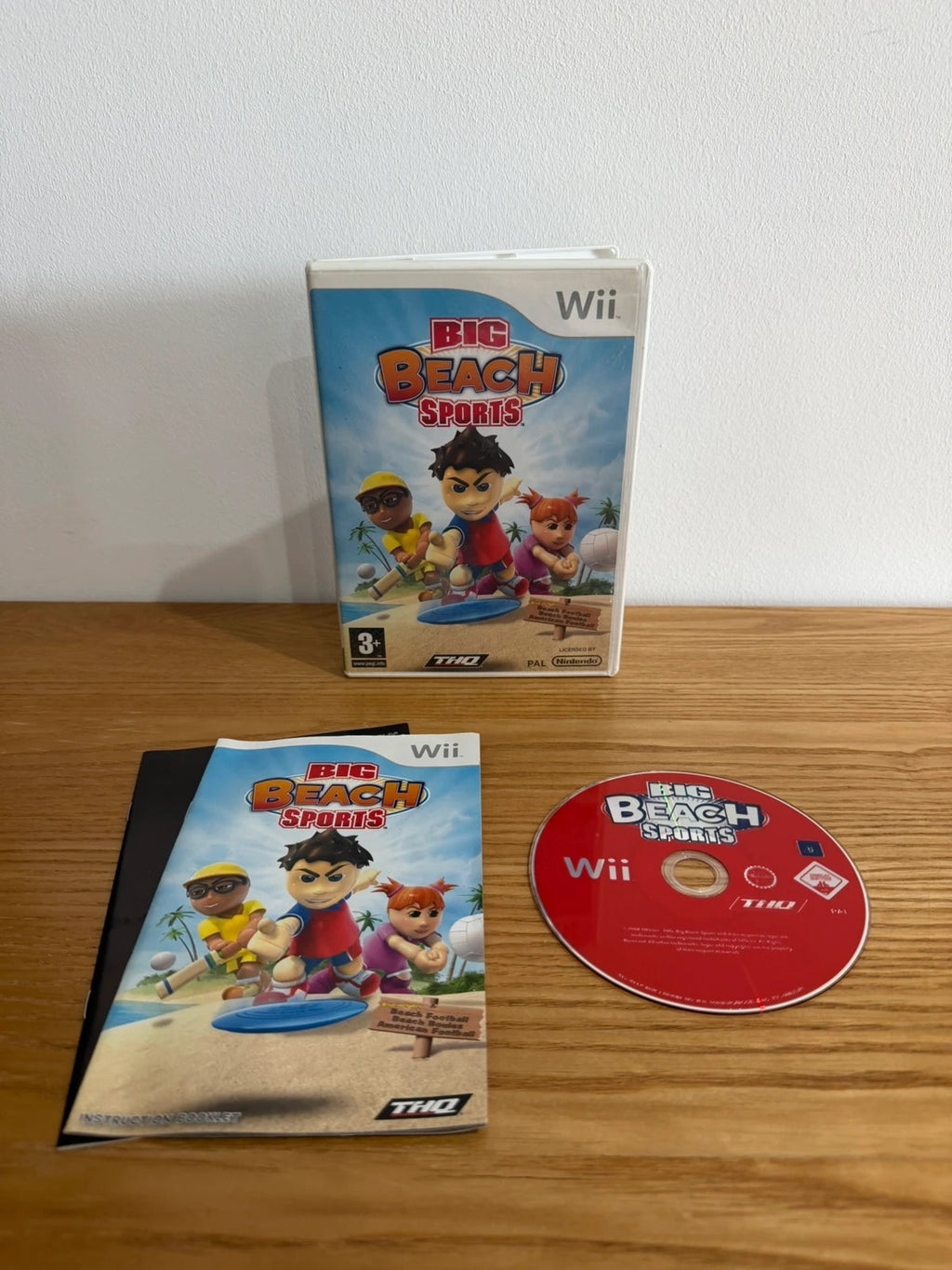 Big Beach Sports Nintendo Wii game complete with manual and original case.