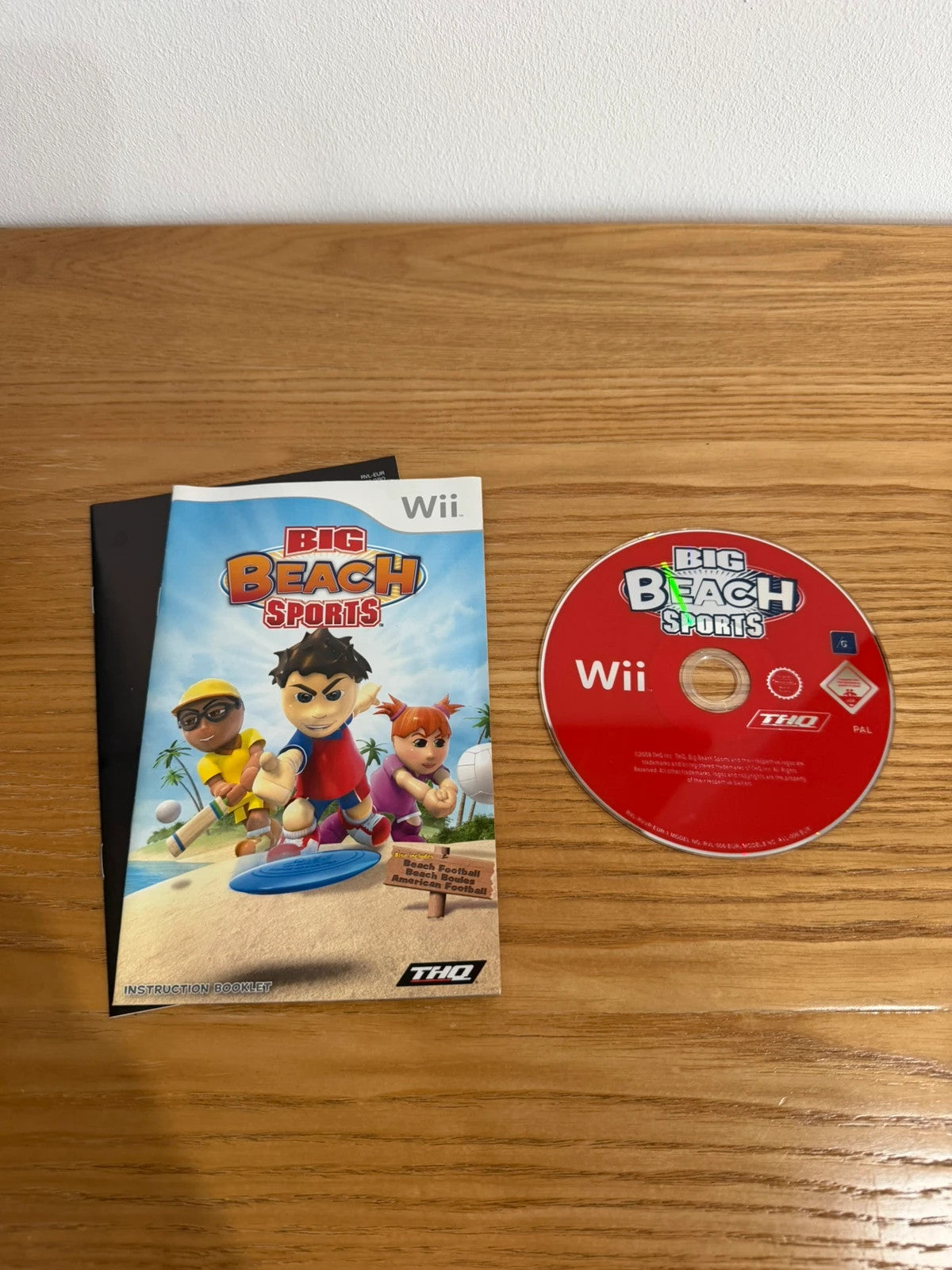 Big Beach Sports Nintendo Wii game complete with manual and original case.