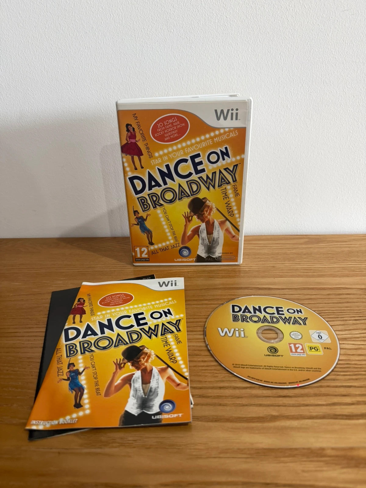 Dance On Broadway Nintendo Wii game complete with case, disc, cover, and manual.