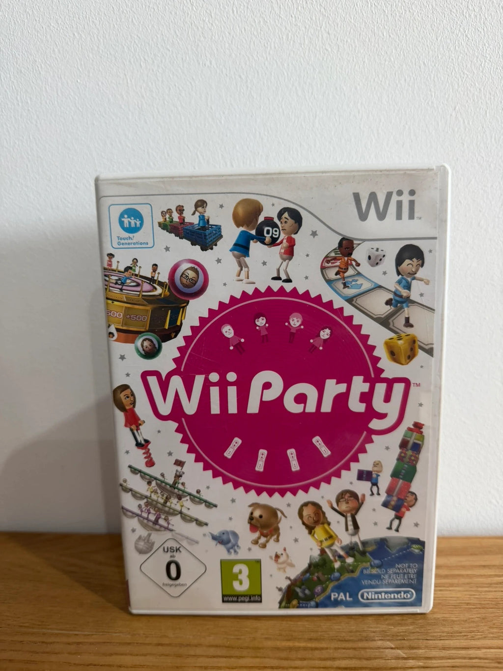 Wii Party video game software for Nintendo Wii, complete with case, disc, cover, and manual.
