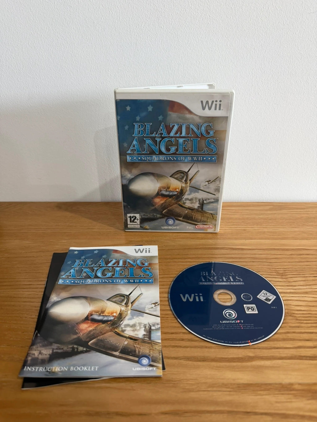 Blazing Angels WWII video game for Nintendo Wii with case, disc, and manual included.