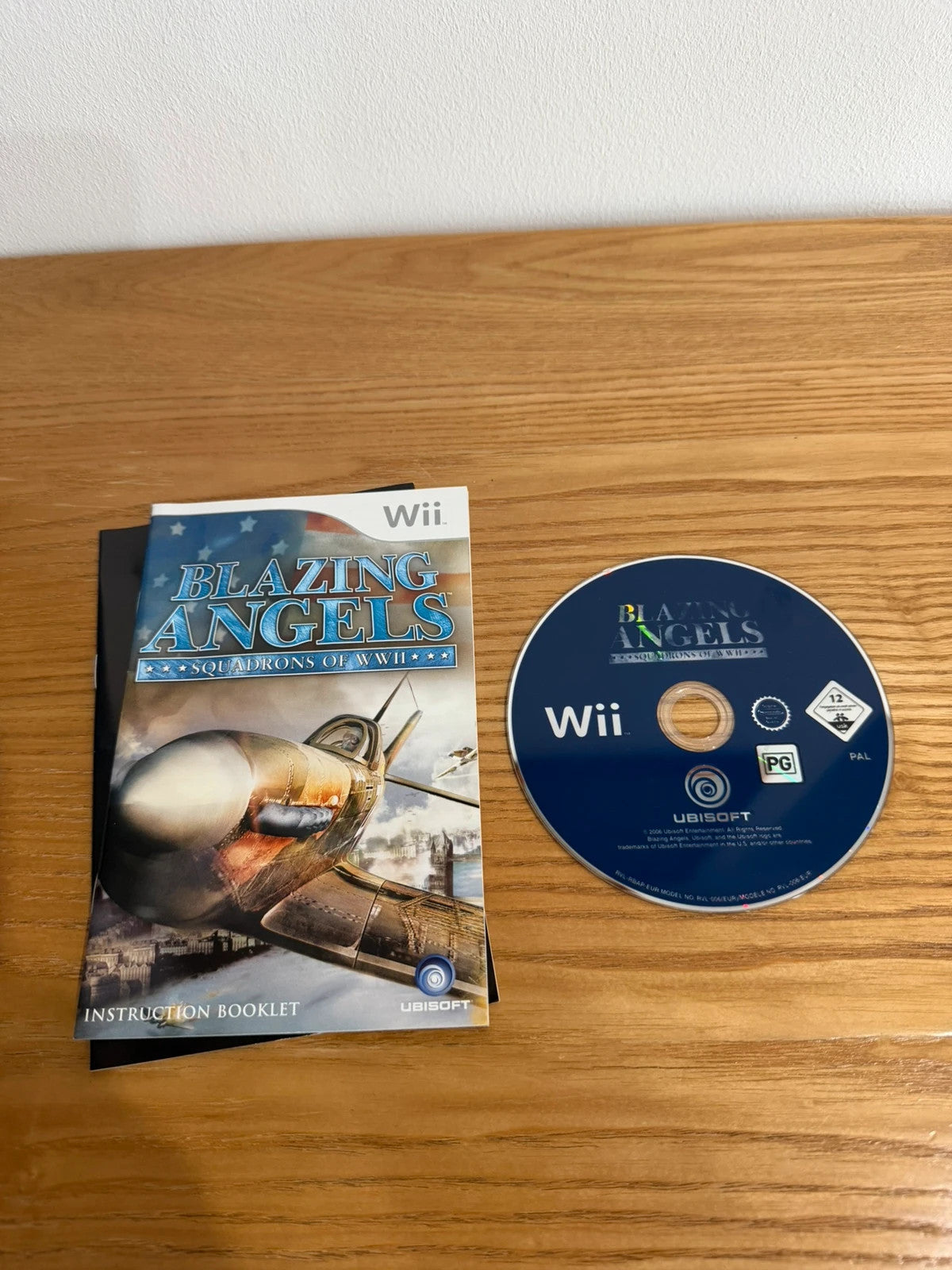 Blazing Angels WWII video game for Nintendo Wii with case, disc, and manual included.