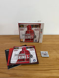 James Noir's Hollywood Crimes 3D Nintendo 3DS game case with manual and cartridge.