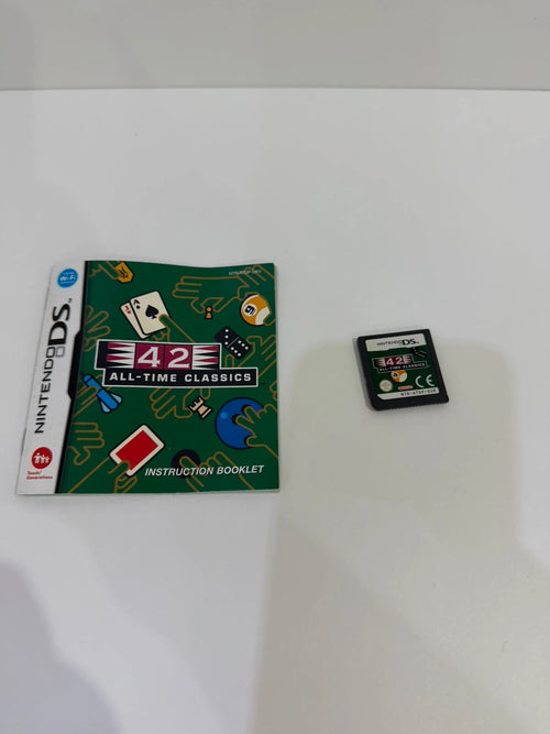 42 All Time Classics Nintendo DS game cartridge with original case and manual.