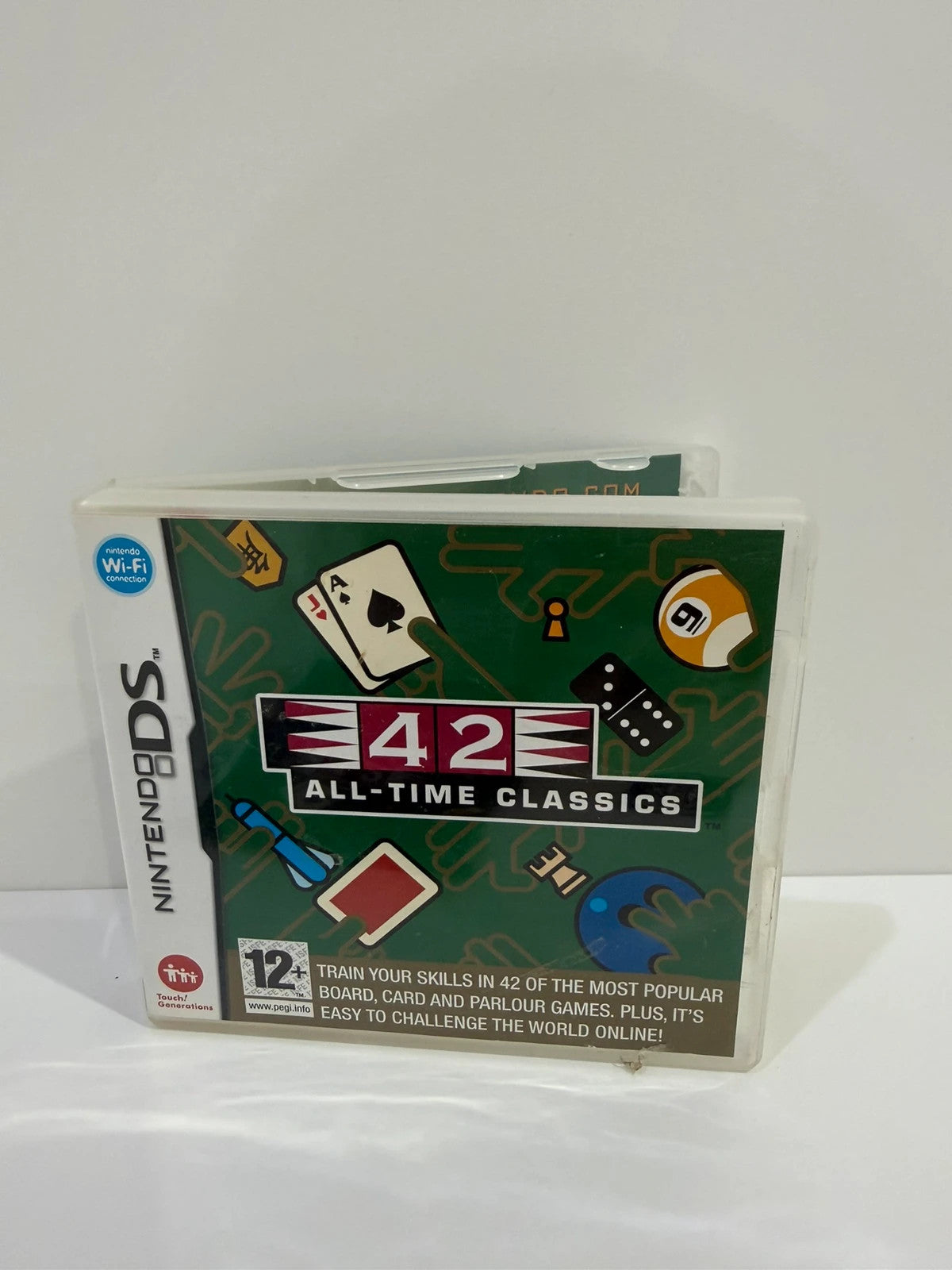 42 All Time Classics Nintendo DS game cartridge with original case and manual.