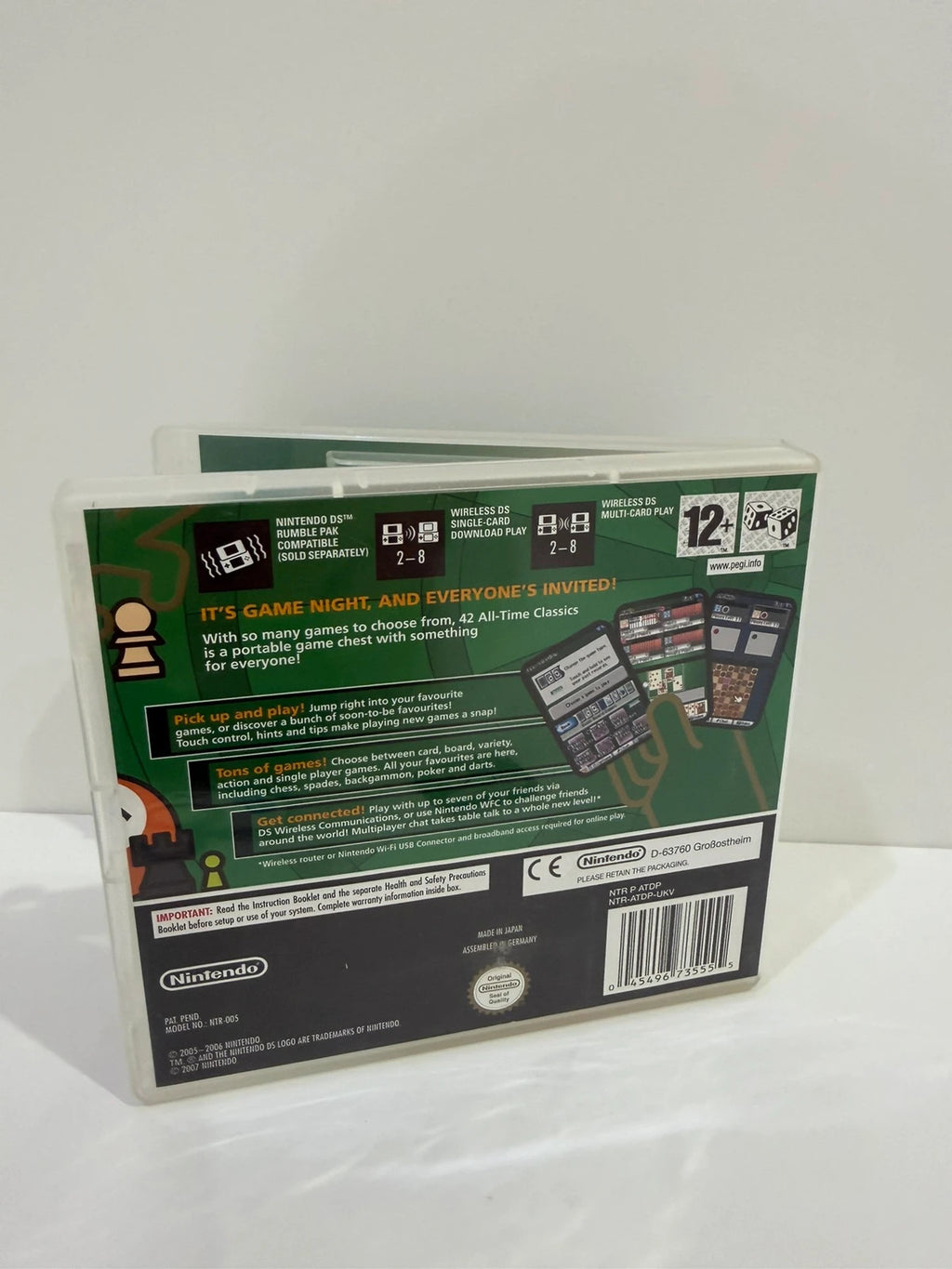 42 All Time Classics Nintendo DS game cartridge with original case and manual.