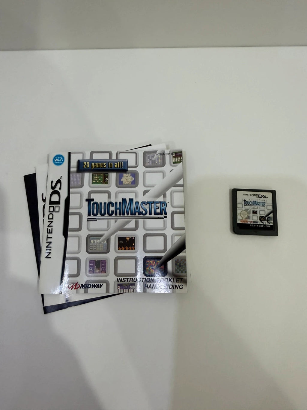 TouchMaster Nintendo DS game cartridge with original case and manual, very good condition.