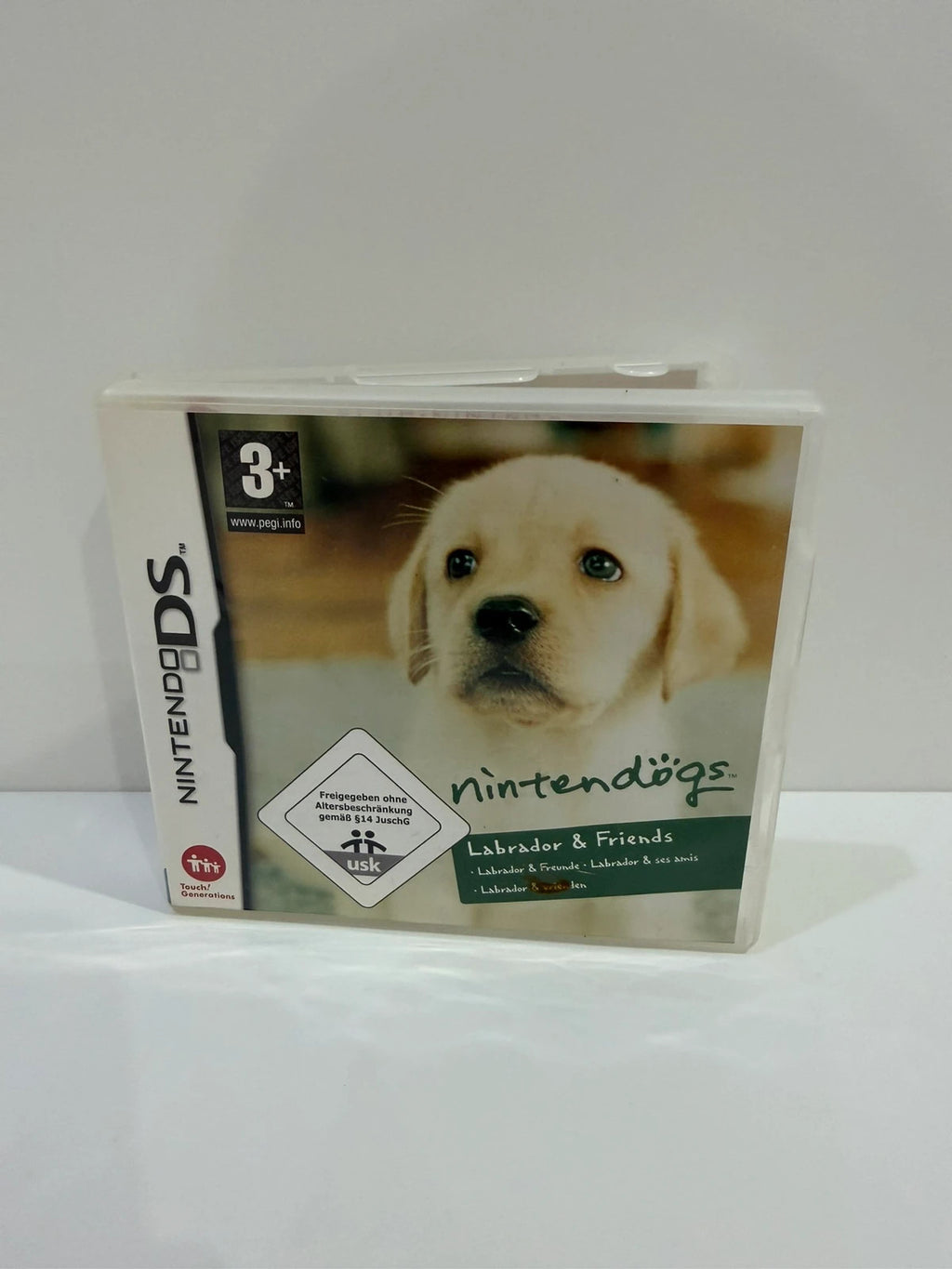 Nintendogs Labrador & Friends Nintendo DS game cartridge with original case and manual.