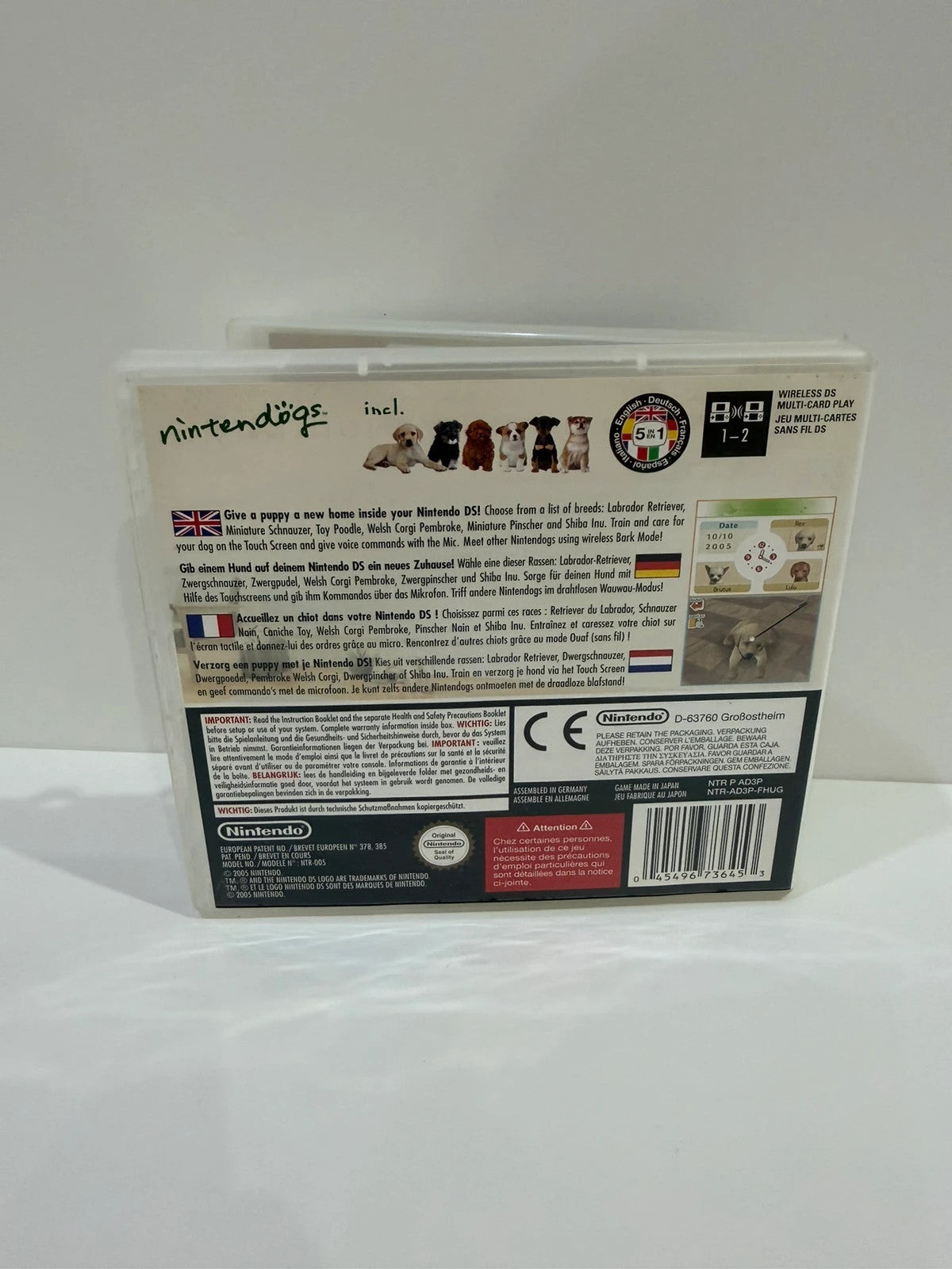 Nintendogs Labrador & Friends Nintendo DS game cartridge with original case and manual.