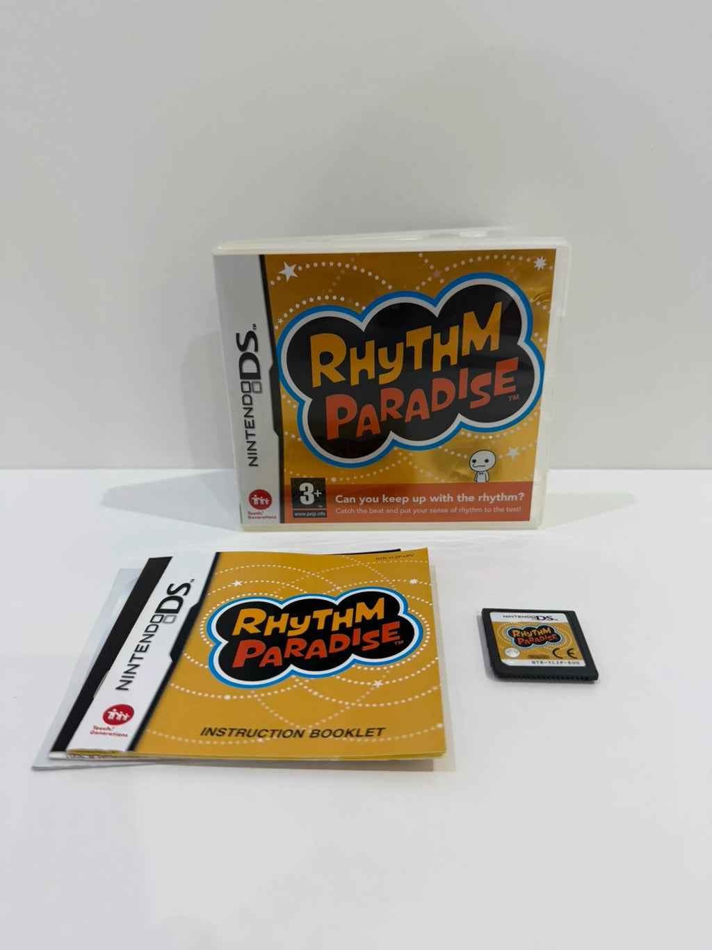 Rhythm Paradise Nintendo DS game complete with manual and original case, very good condition.