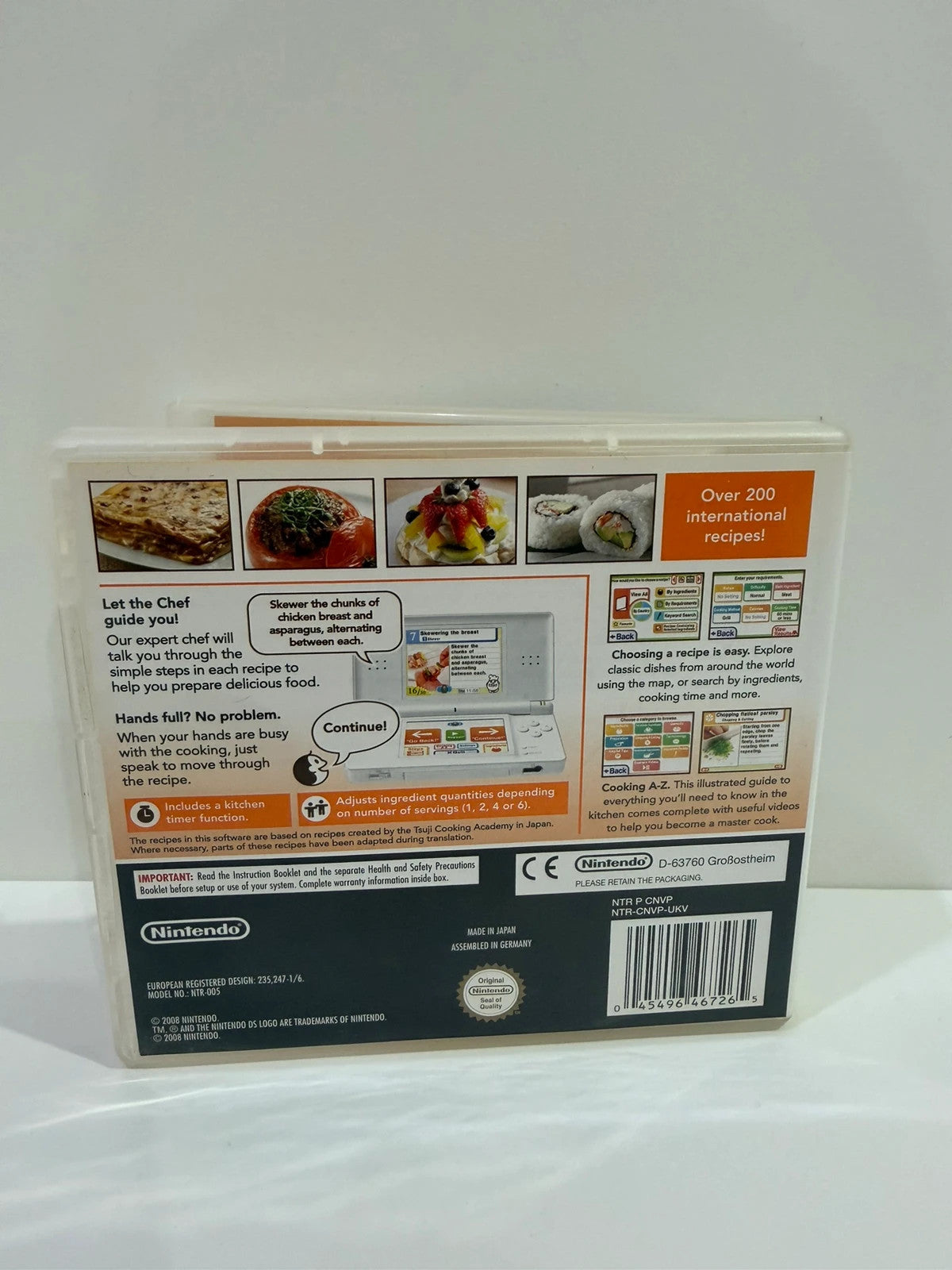 Nintendo DS Cooking Guide video game complete with manual and original case.