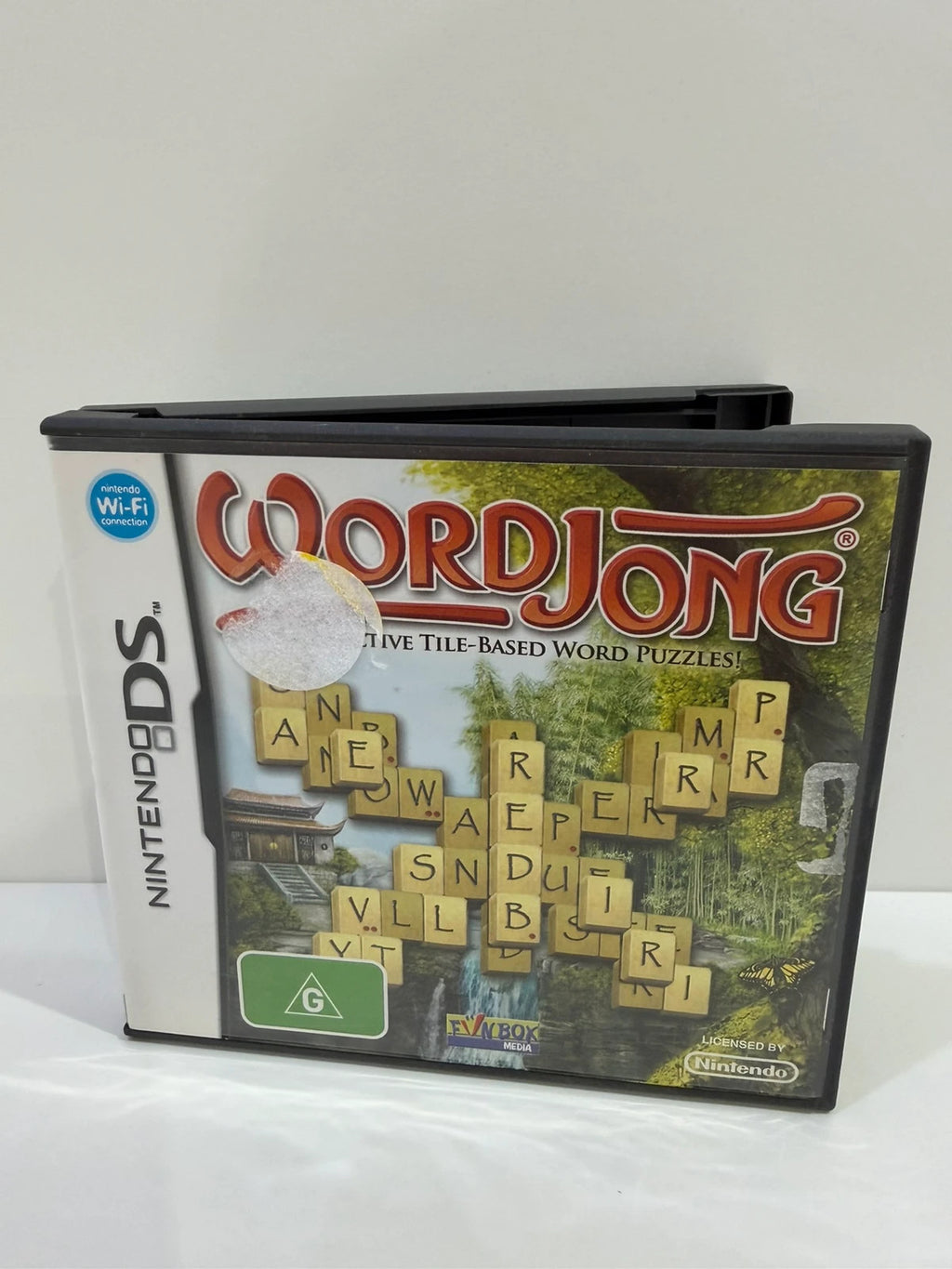 Wordjong Nintendo DS game cartridge with original case and manual, very good condition.