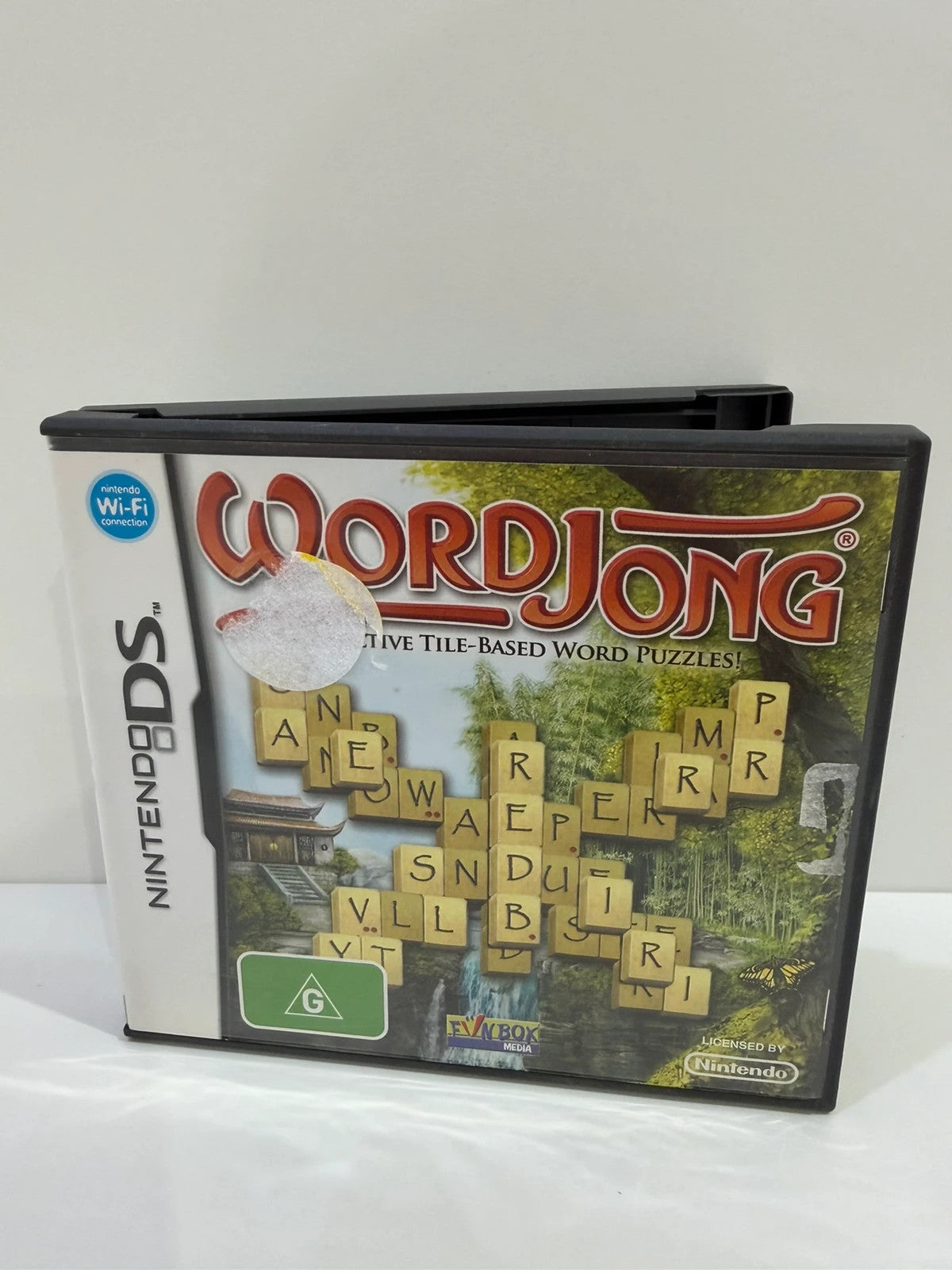 Wordjong Nintendo DS game cartridge with original case and manual, very good condition.