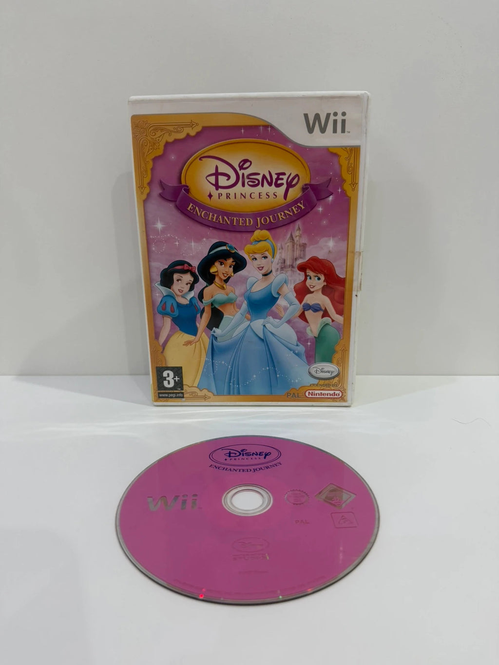 Disney Princess video game for Nintendo Wii with colorful cover art and game disc.