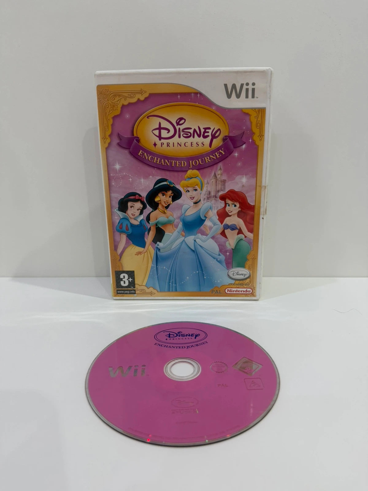 Disney Princess video game for Nintendo Wii with colorful cover art and game disc.