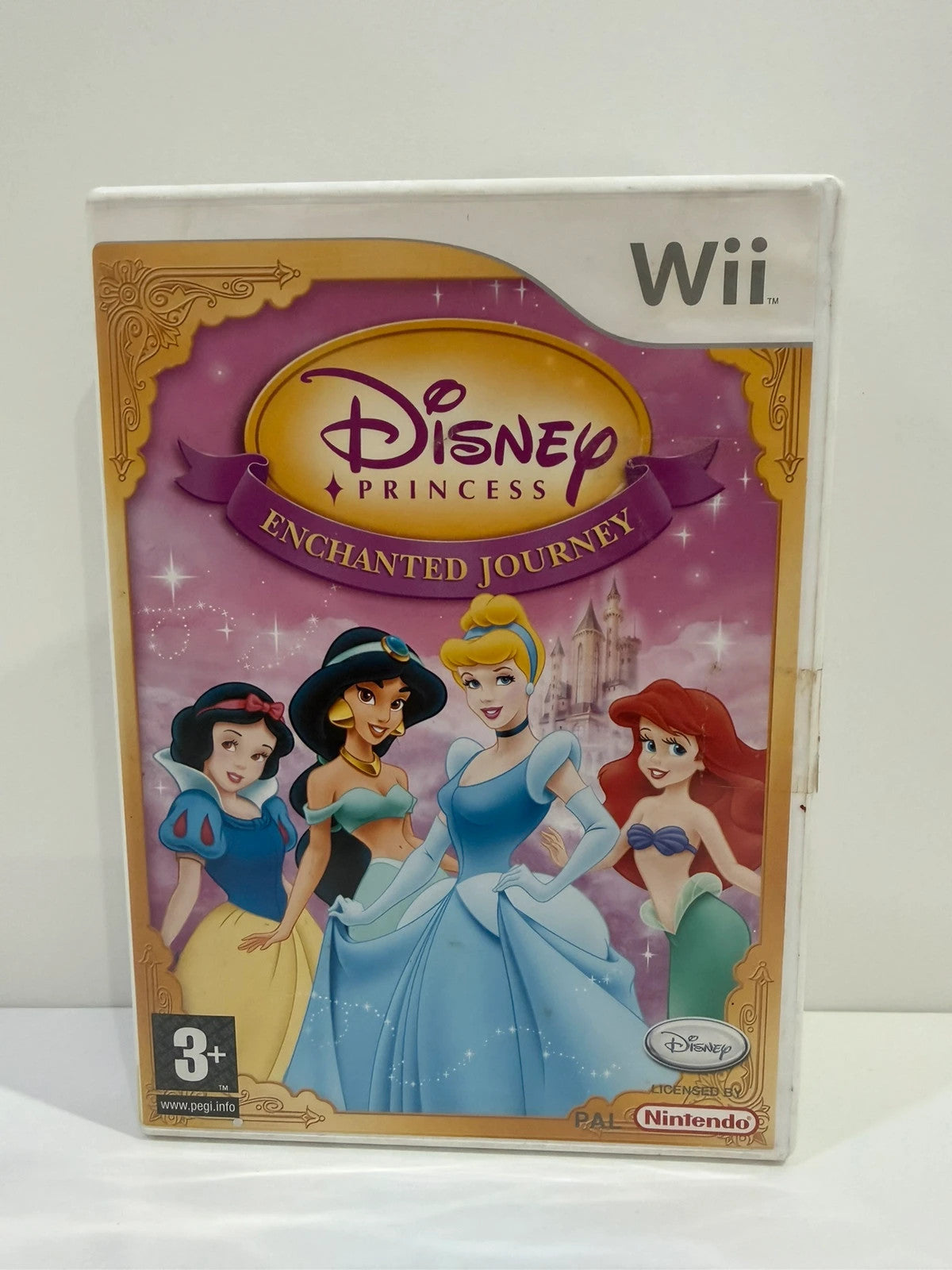 Disney Princess video game for Nintendo Wii with colorful cover art and game disc.